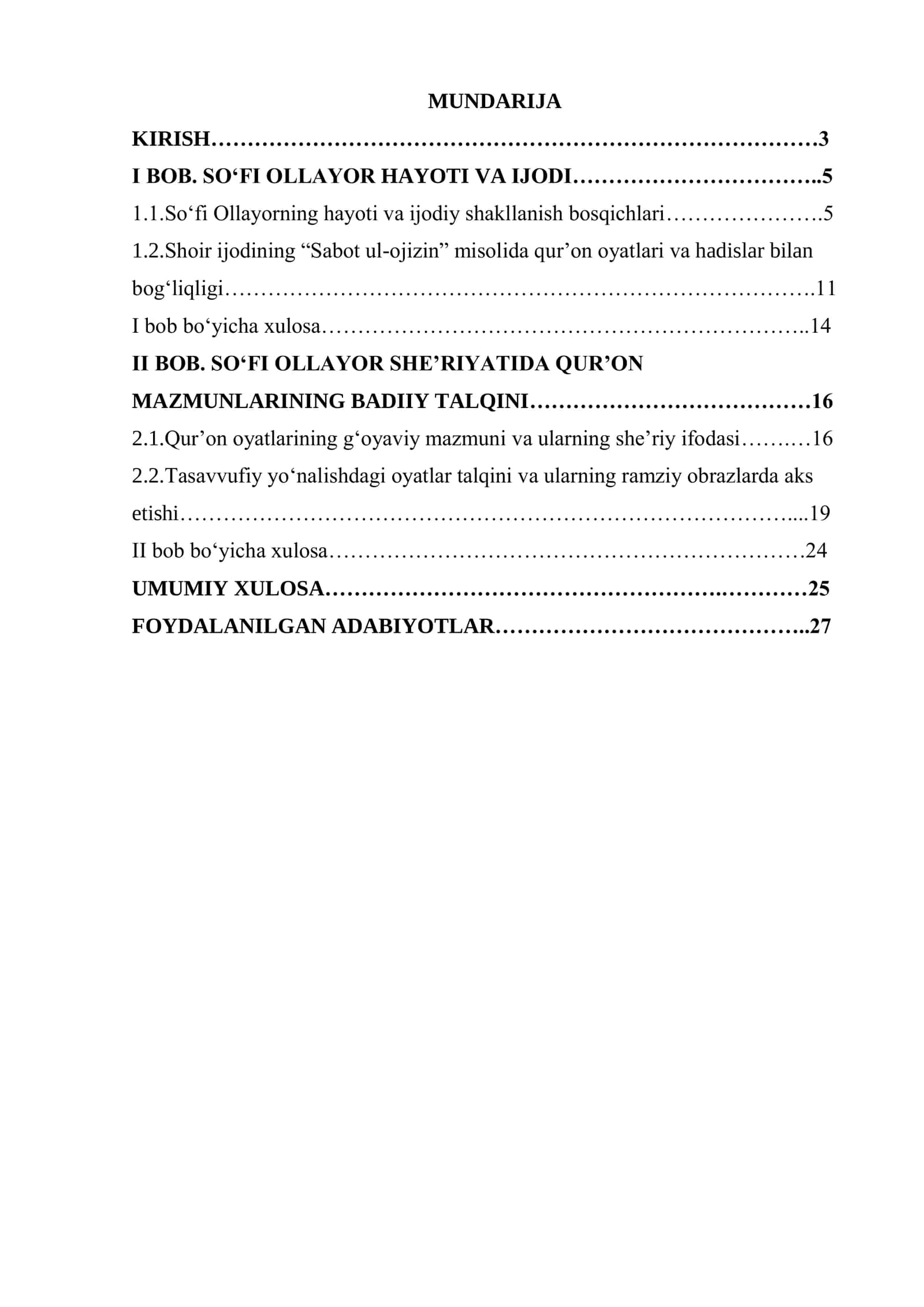 SO‘FI OLLAYOR SHE’RIYATIDA QUR’ON VA HADIS MAZMUNLARINING BADIIY TALQINI 2