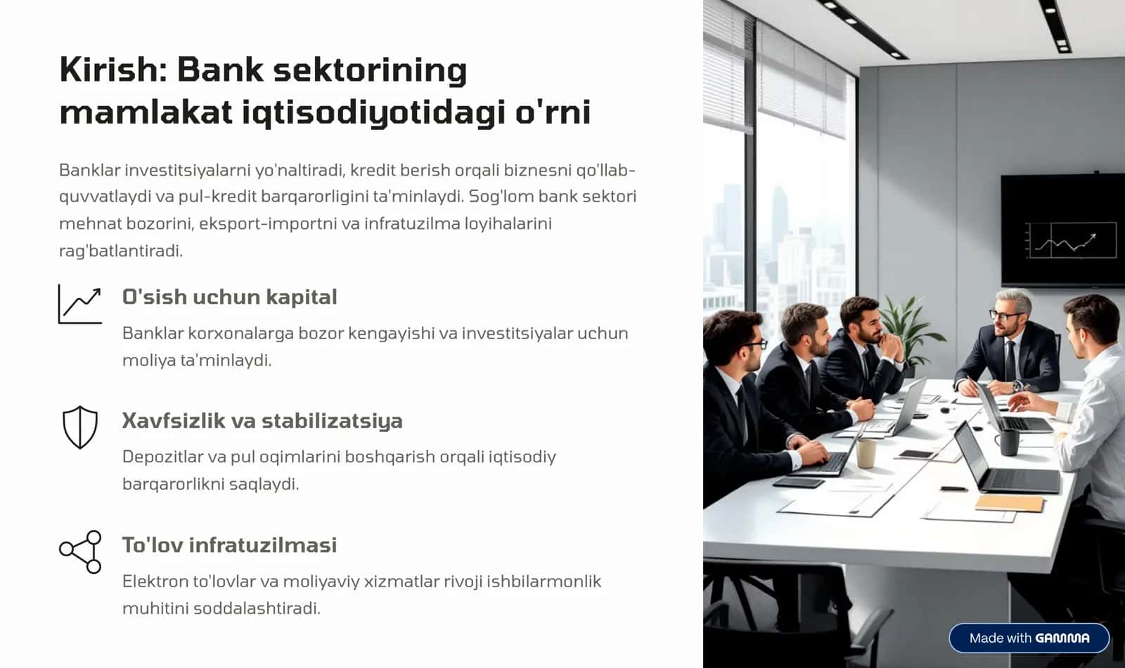O'zbekiston bank tizimini rivojlantirish: Xususiylashtirish va aksiyalashtirish istiqbollari 2