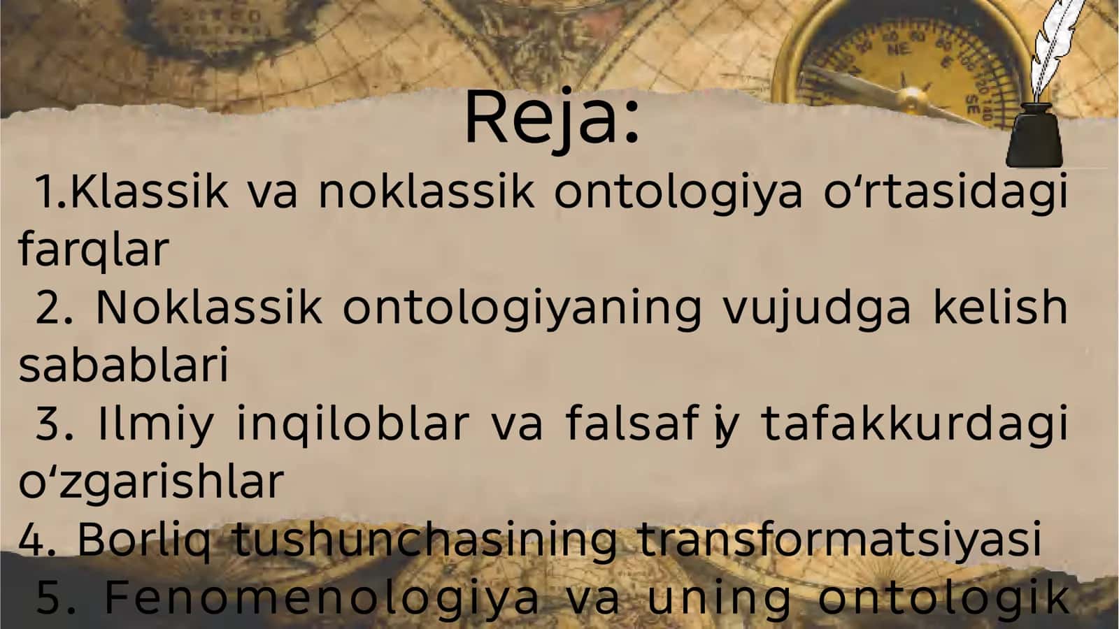 Noklassik ontologiyaning yo’nalishlari va mohiyati 2