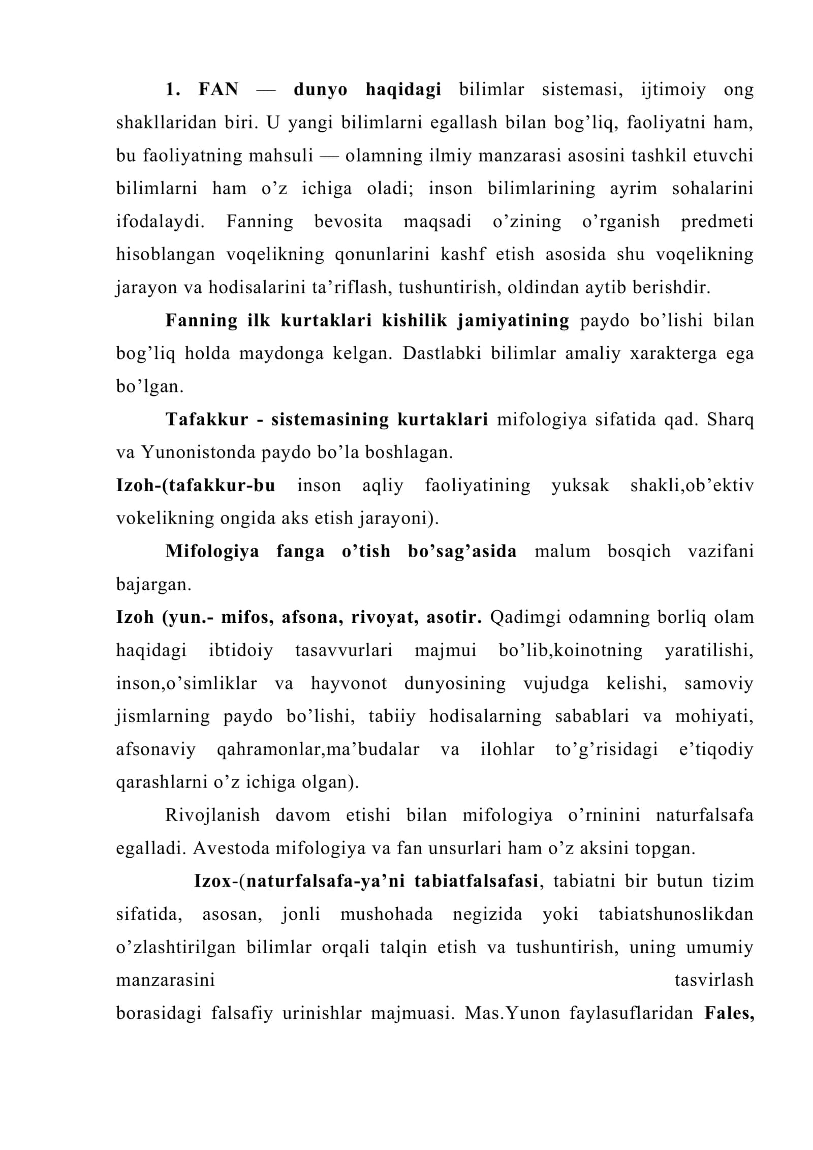 Fan va texnika tarixi fanining predmeti, maqsad va vazifalari 2