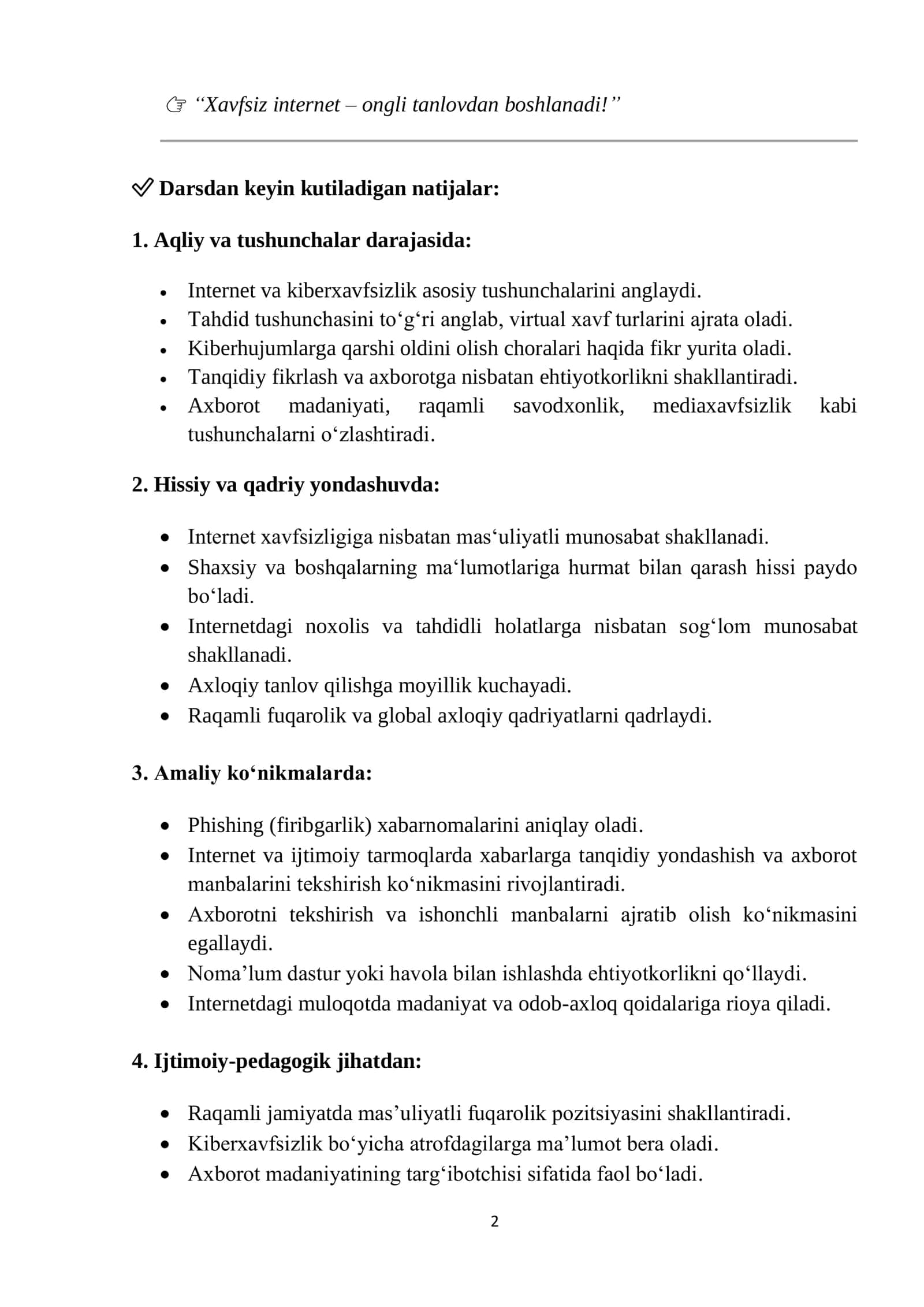 internet va tahdidlar dars ishlanmasi 2