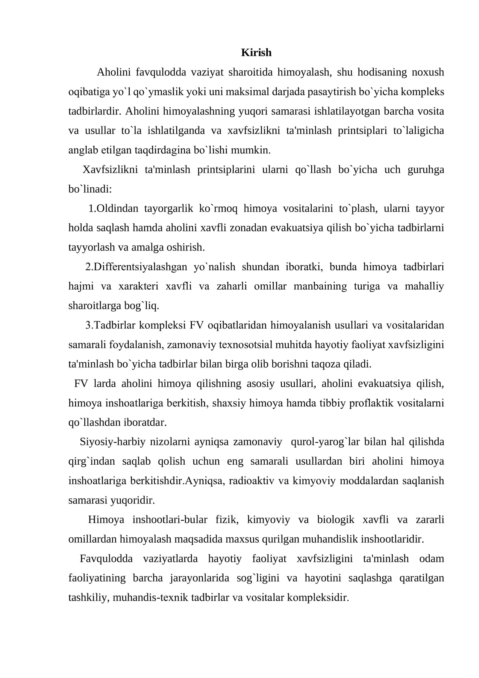 FAVQULODDA VAZIYAT HOLATLARDA EVAKUATSIYA QILISH USULLARI 2