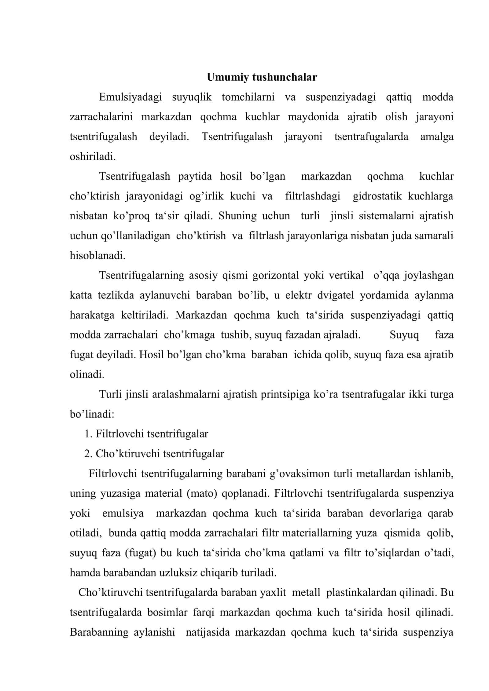 Atrof-muhitni muhofazalashda tsentrifugalardan foydalanish 2