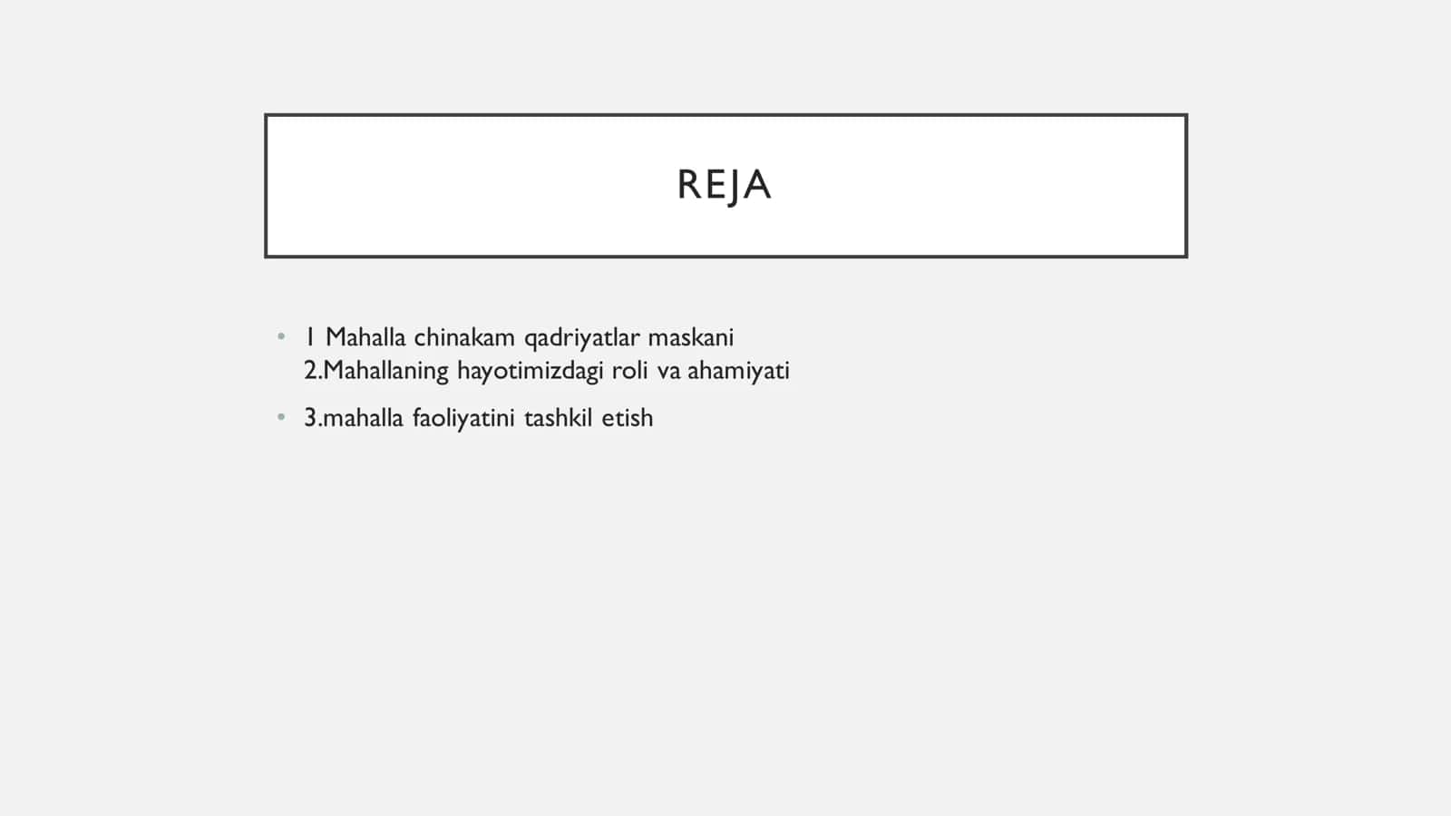 Mustaqillik yillari Oʻzbekistonda Mahalla -fuqarolik jamiyati instituti sifatida faoliyati 2