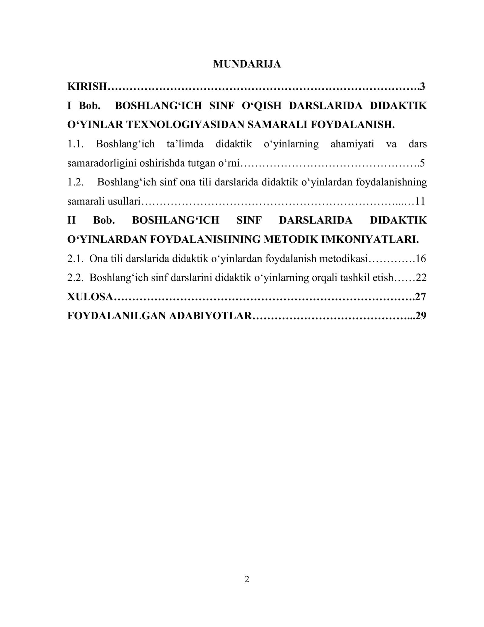 Ona tili darslarida didaktik o‘yinlardan foydalanish 2