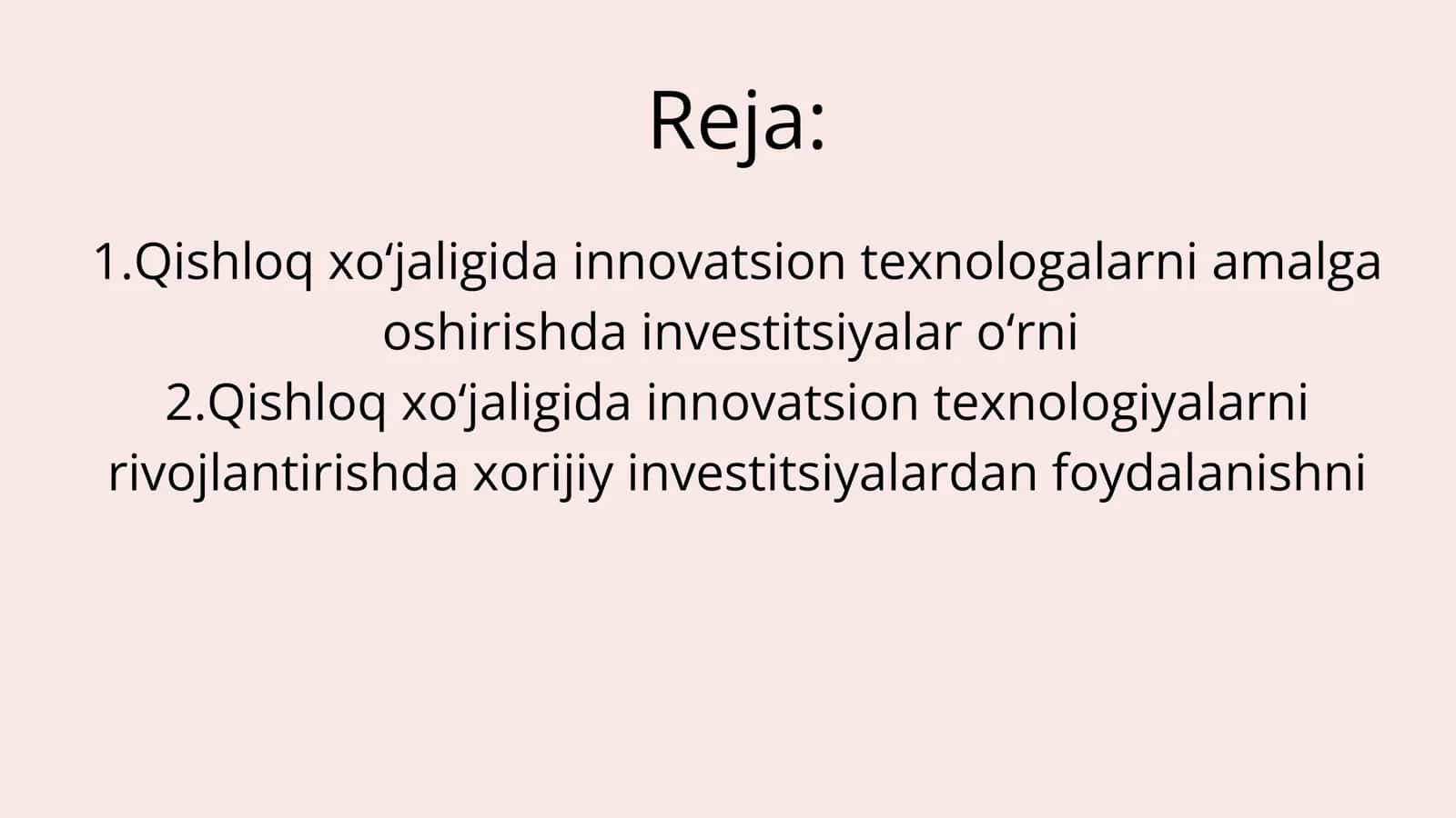 Milliy iqtisodyotda innovatsion texnologiyani rivojlantirishda xorijiy investitsiyalarnining ahamiyati 2