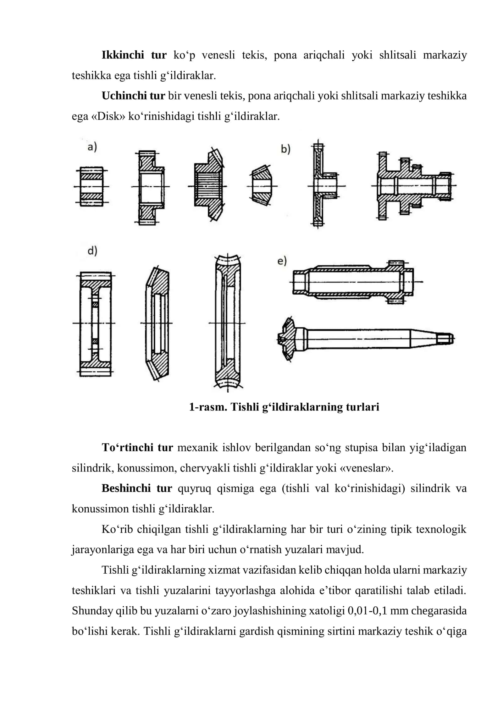 Tishli g‘ildiraklarga mexanik ishlov berish texnologik jarayonlari 2