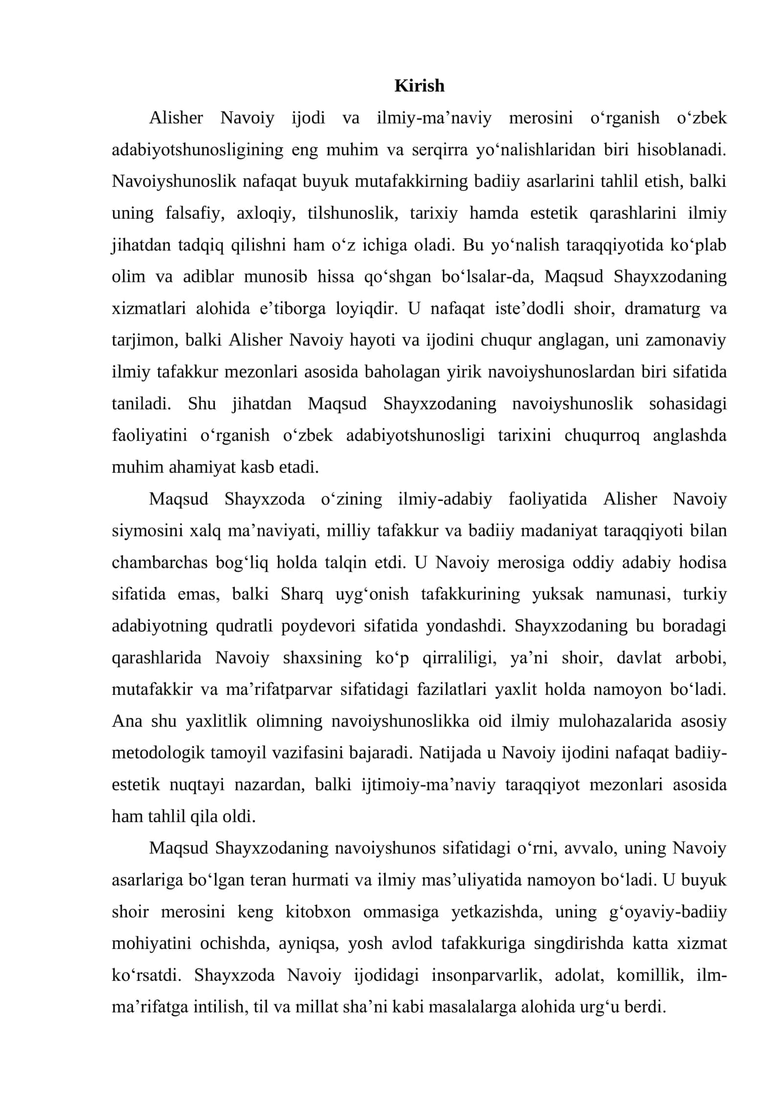 Maqsud shayxzoda navoiyshunos 2