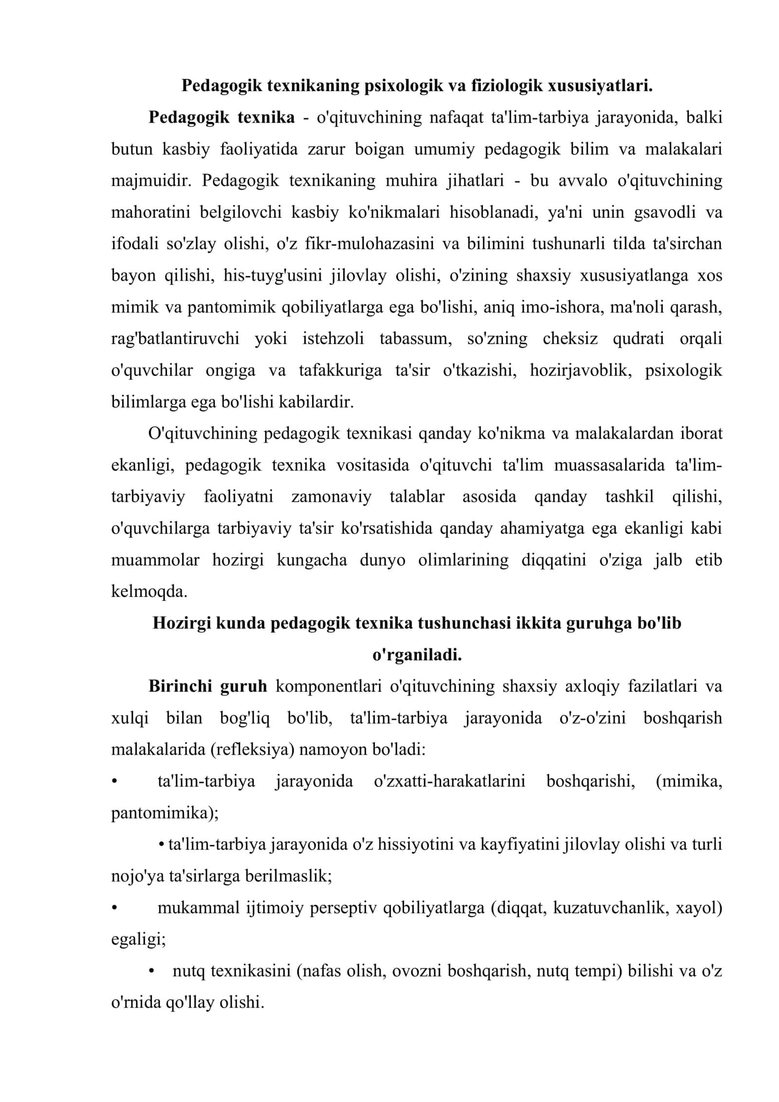Nutq texnikasi va notiqlik madaniyati 2
