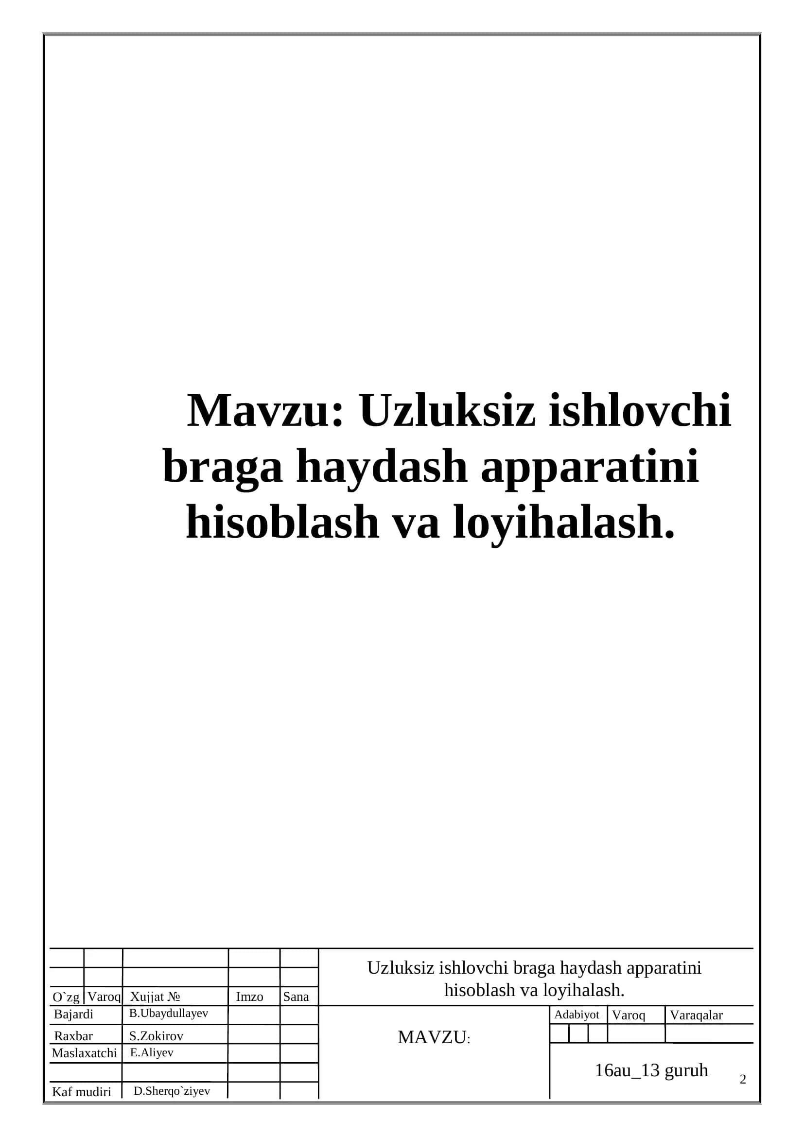 KINYOVIY ISHLAB CHIQARISH JARAYON VA QURILMALARI 2