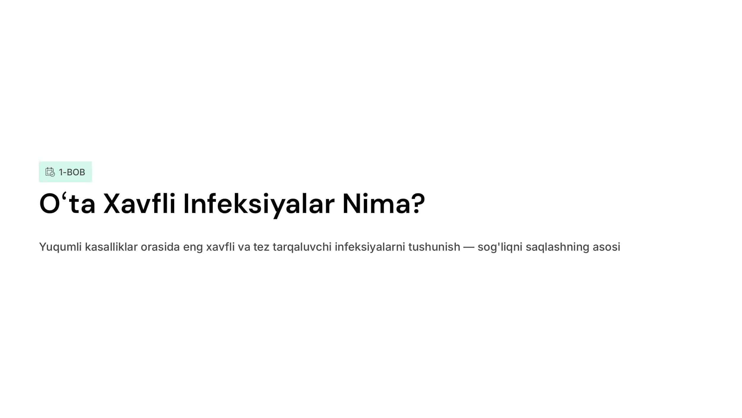 Oʻta xavfli infeksiyalari qoʻgʻatuvchilariga tavsif. Teri-tanosil infeksiyalari qoʻzgʻatuvchilariga tavsif 2