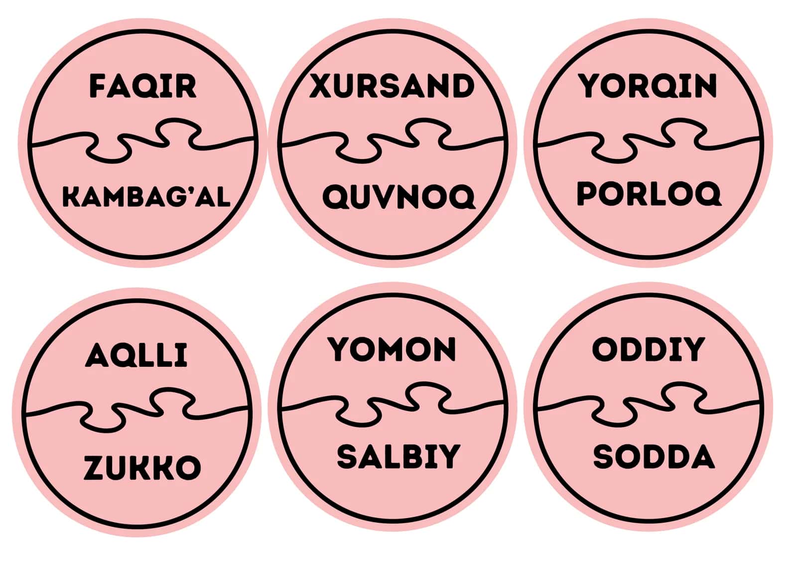 Sinonim soʻzlar koʻrgazma 2