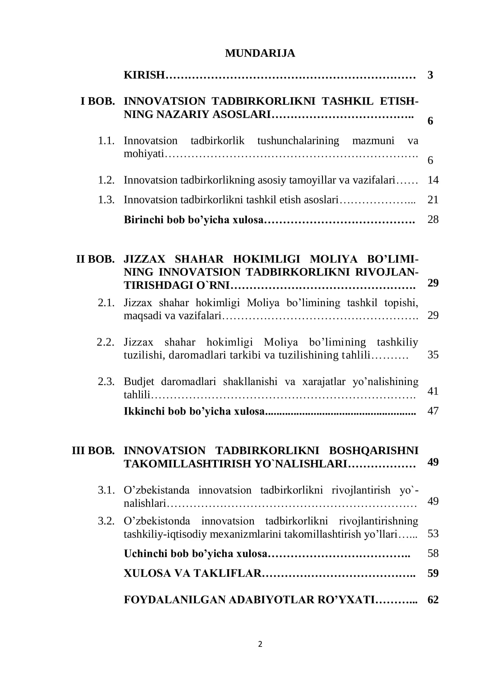 INNOVATSION TADBIRKORLIKNI TASHKIL ETISH VA UNI 2