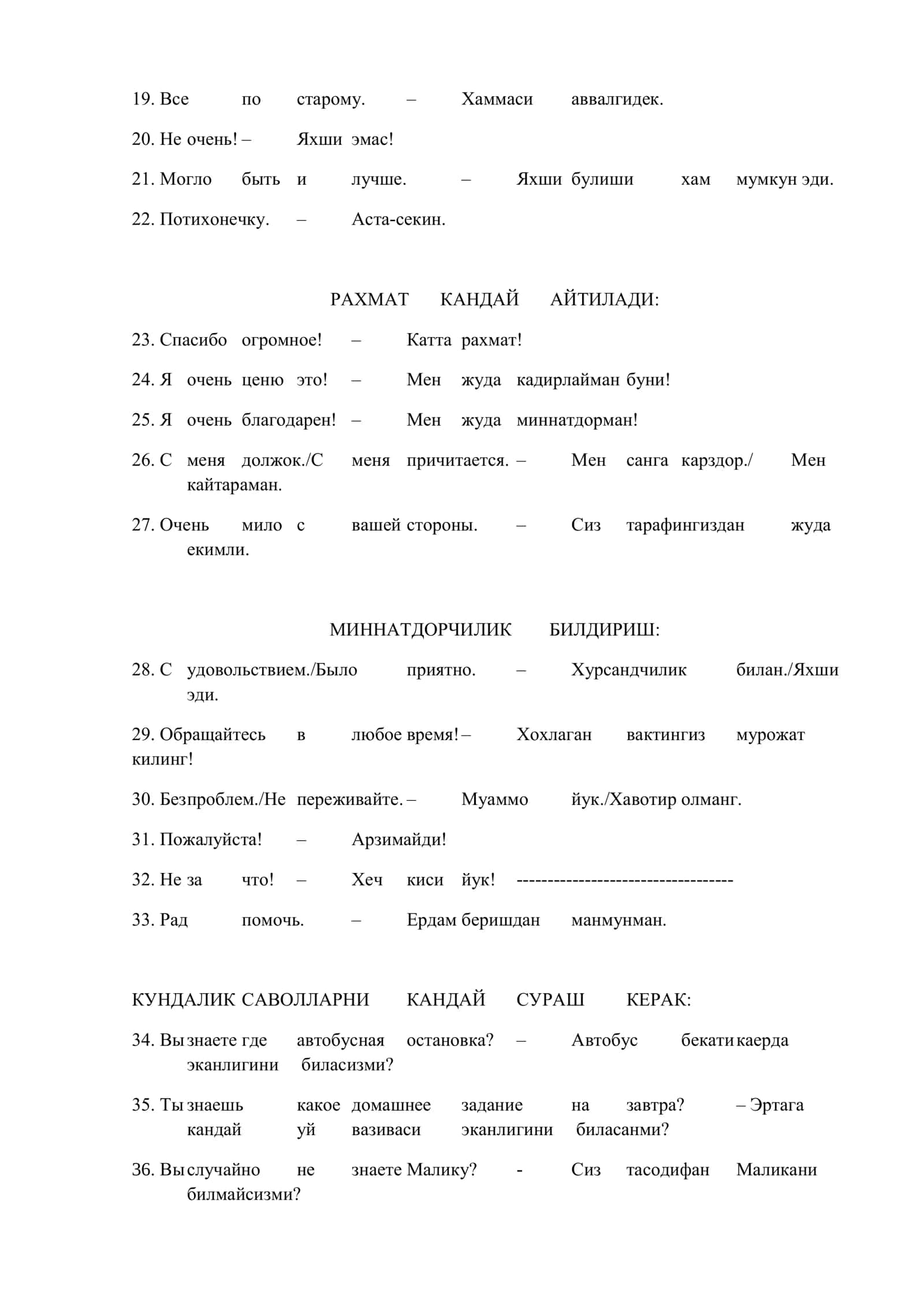 Энг керакли гаплар рус тилида! 2