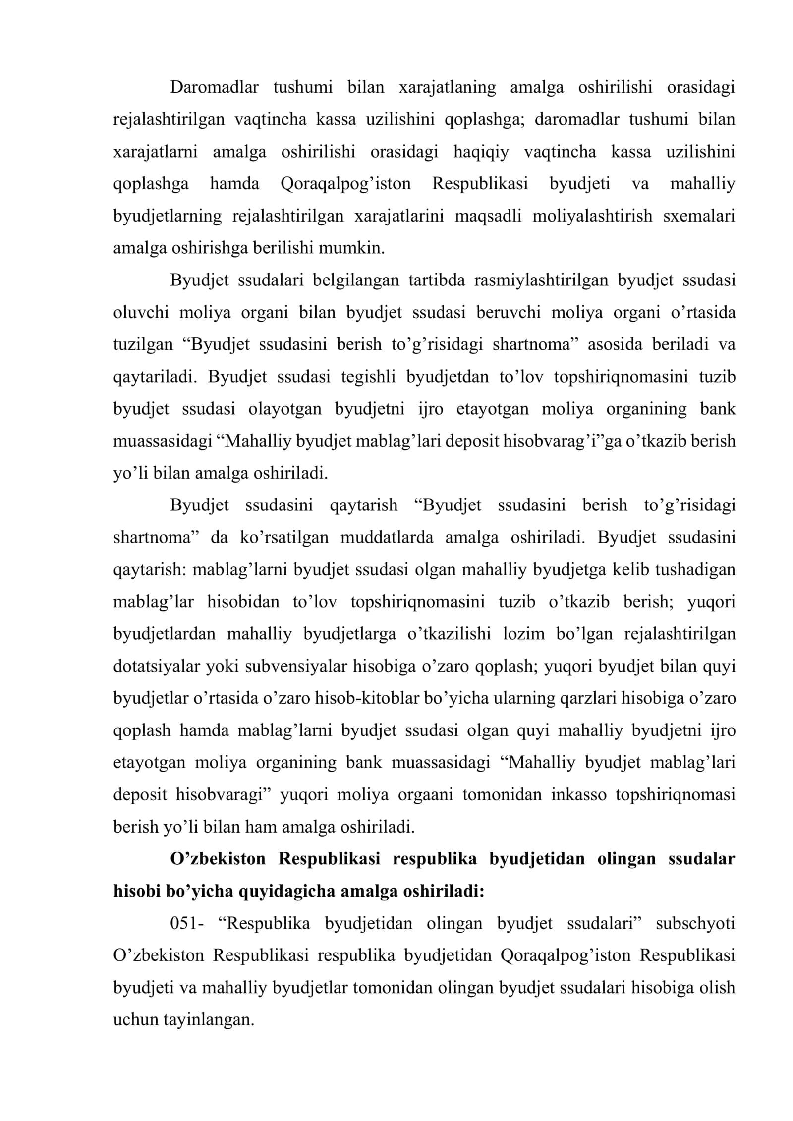 Byudjetlararo munosabatlar hamda qarzlar hisobi 2