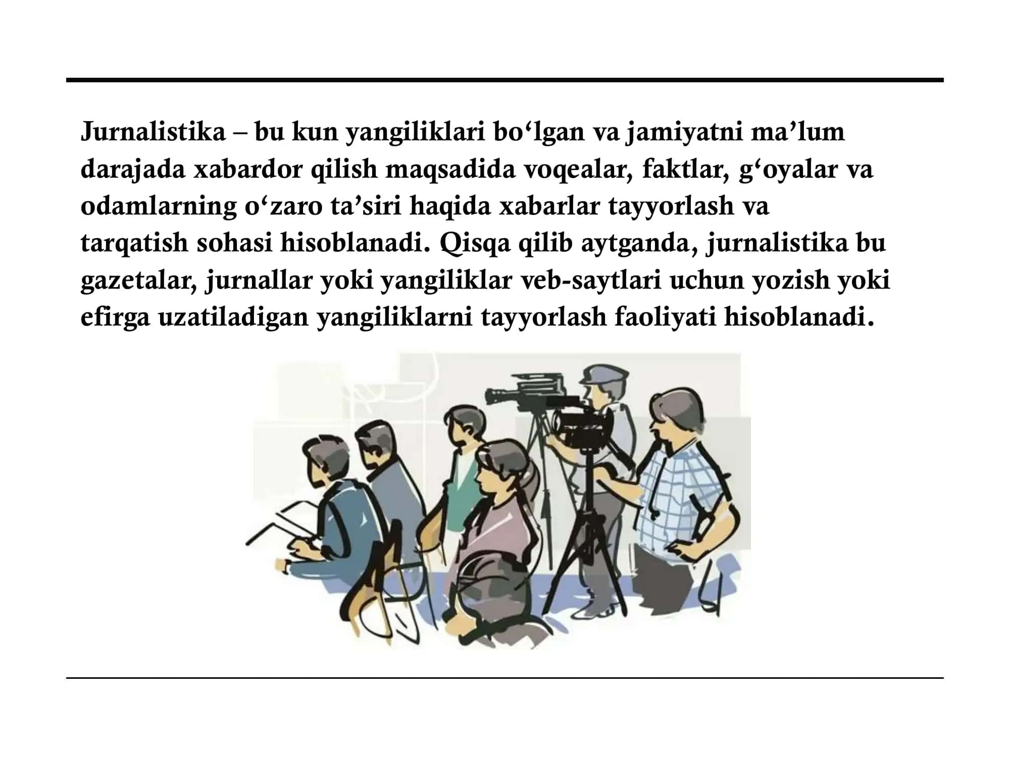 JURNALISTIKANING AN'ANAVIY SHAKLLARI VA BLOGERLIKNING O'ZARO TAQQOSLASH 2