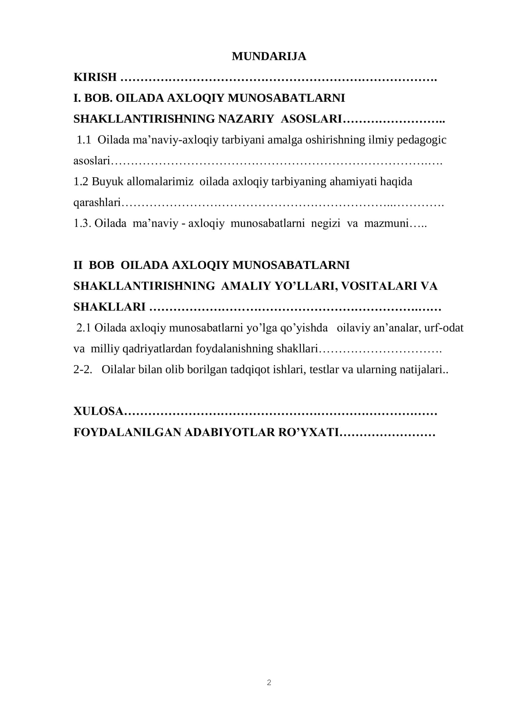 Oilada Axloqiy Munosabatlarni Shakllantirishning Nazariy Asoslari 2