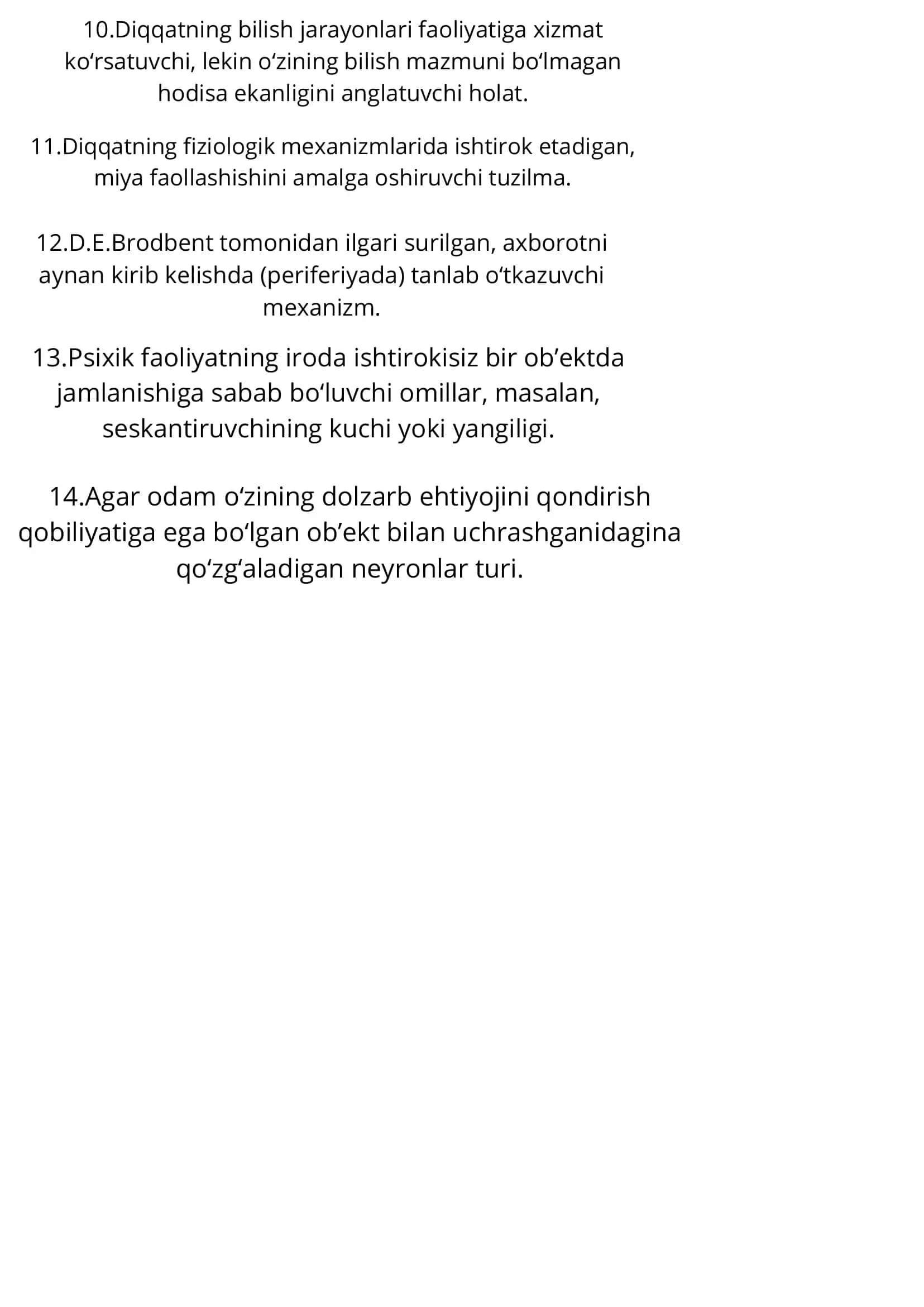 Diqqat mavzusida krasvord 2