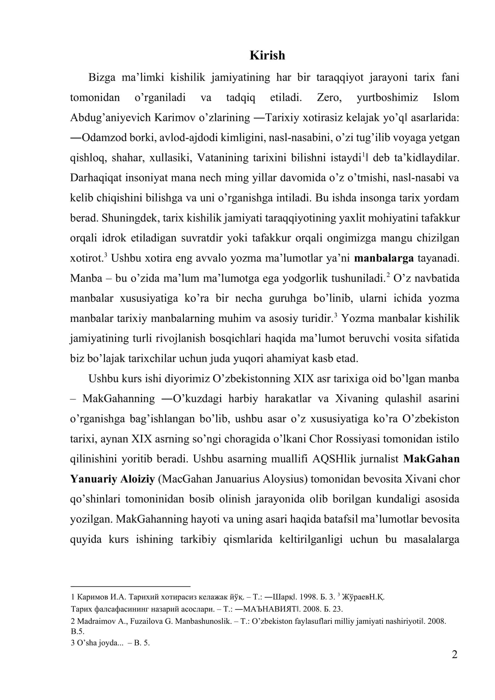 MakGahanning “O’kuzdagi harbiy harakatlar va Xivaning qulashi” 2