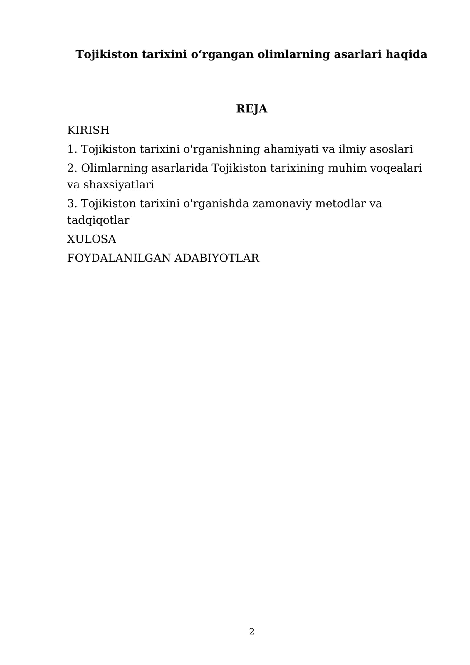 Tojikiston tarixini oʻrgangan olimlarning asarlari haqida 2