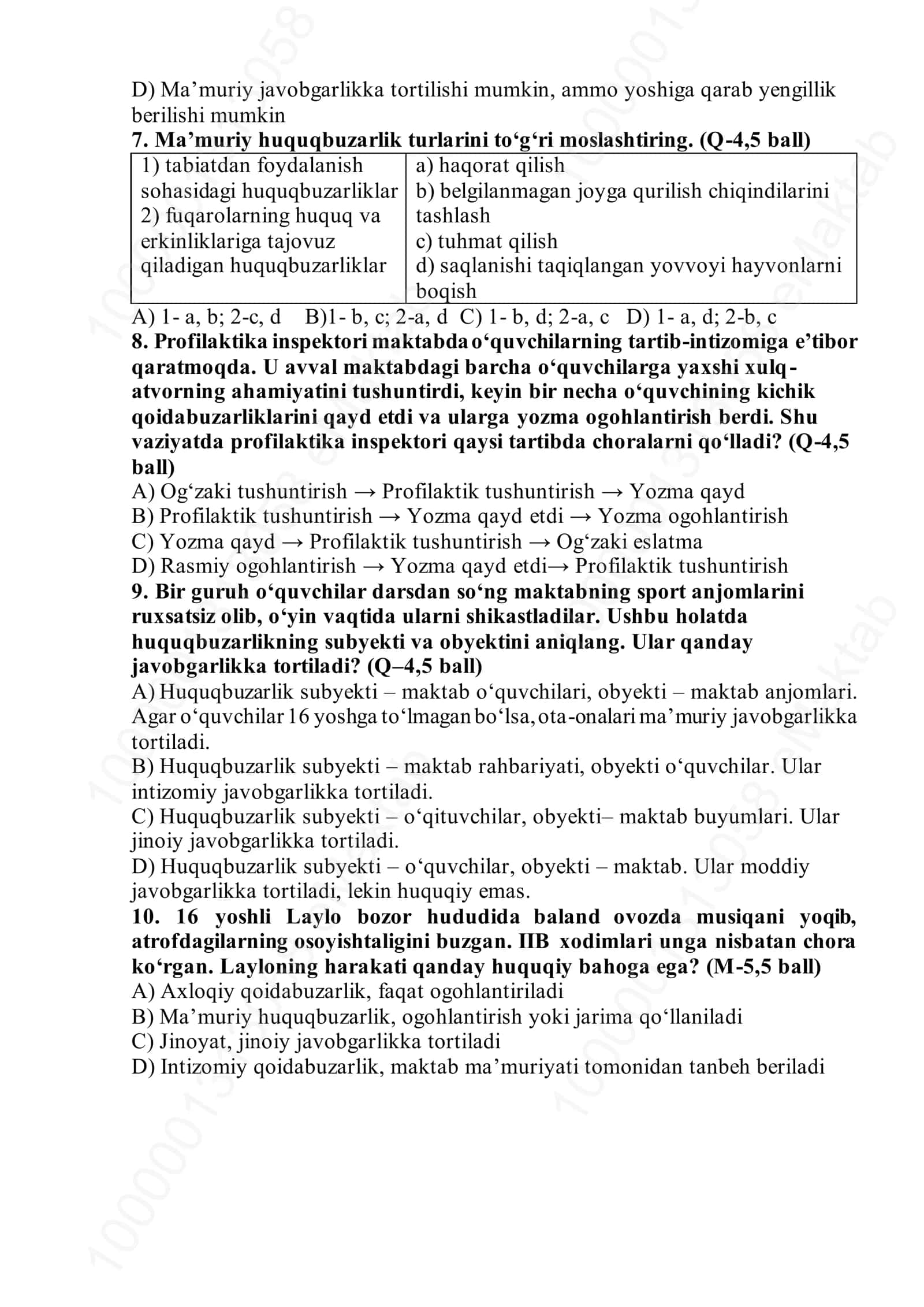 11-SINF Davlat huquqi asoslari ChSB - 1 2