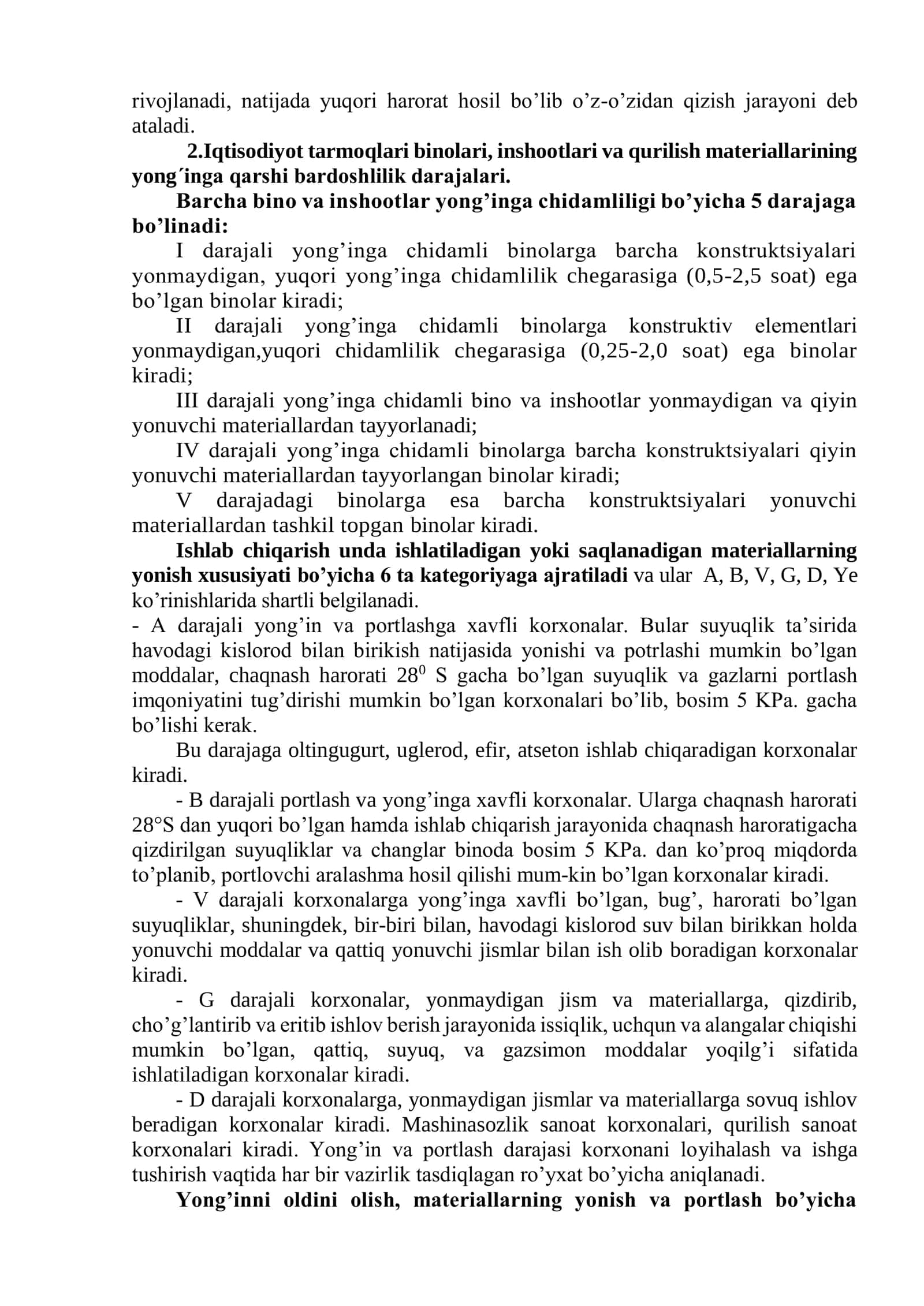 Yong’in xavfsizligi. Yong’in xavfsizligini ta’minlah 2