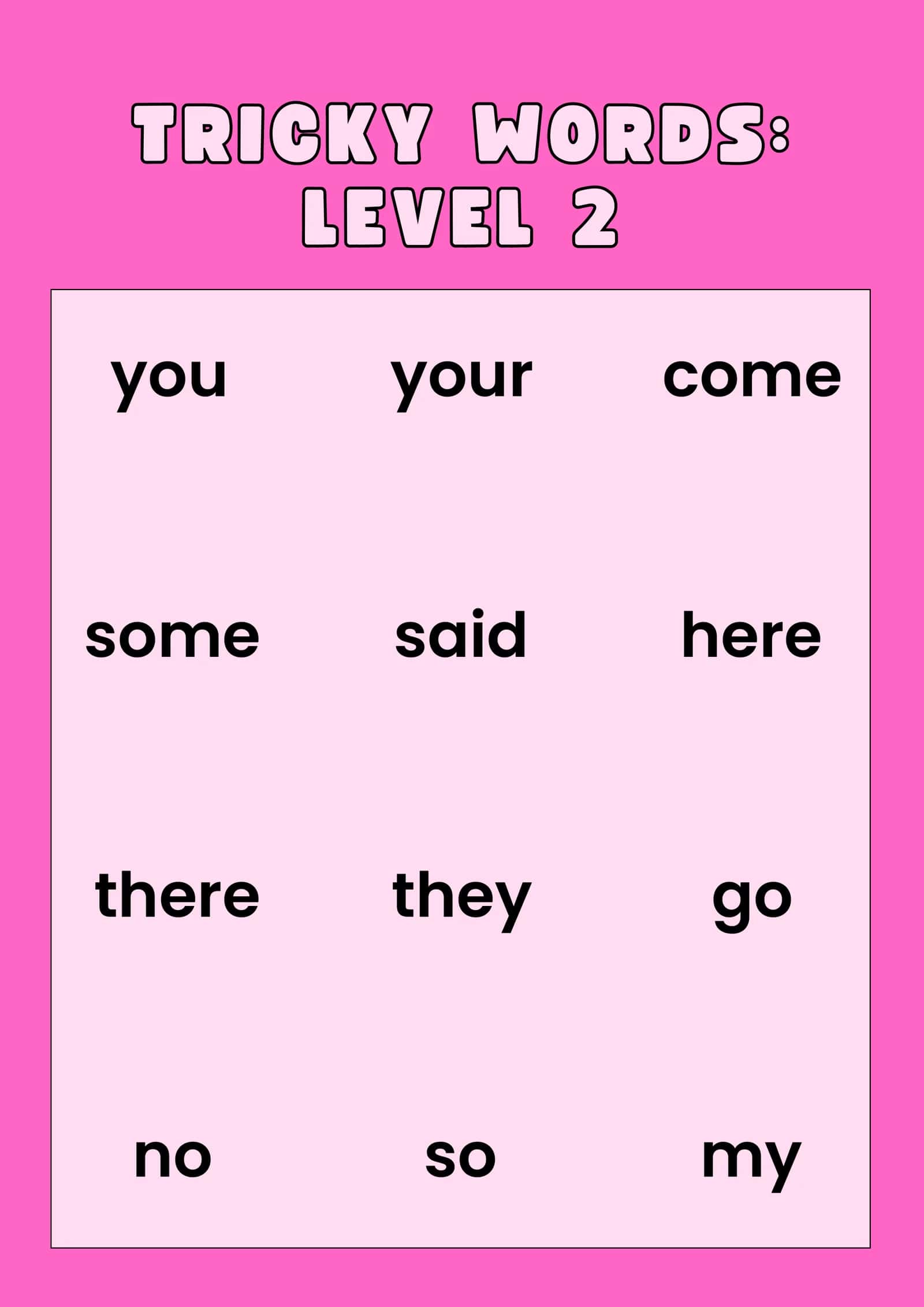 Tricky words, imlo va o'qish 2