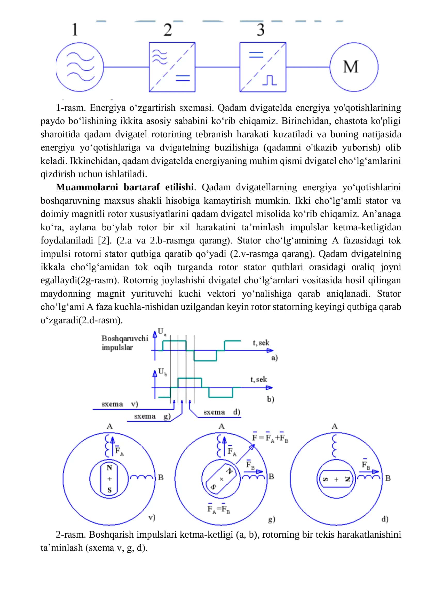QADAM ELEKTRODVIGATEL ELEKTR UZATMANI TADQIQ ETISH 2