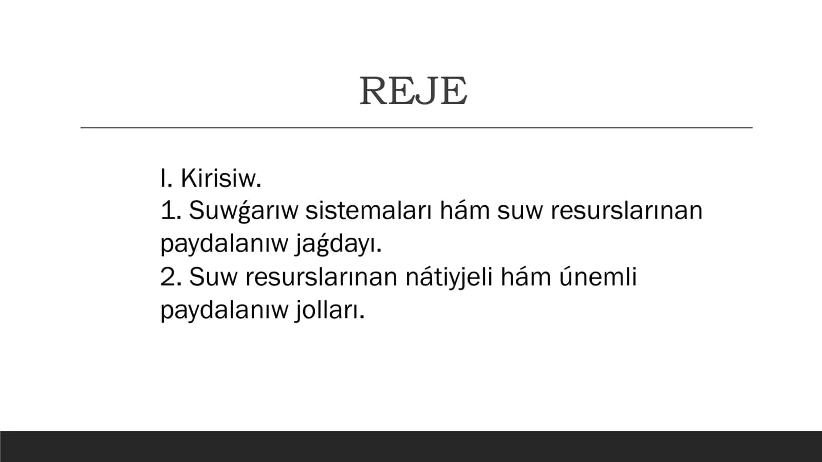Awıl xojalıǵında suwǵarıw hám 2