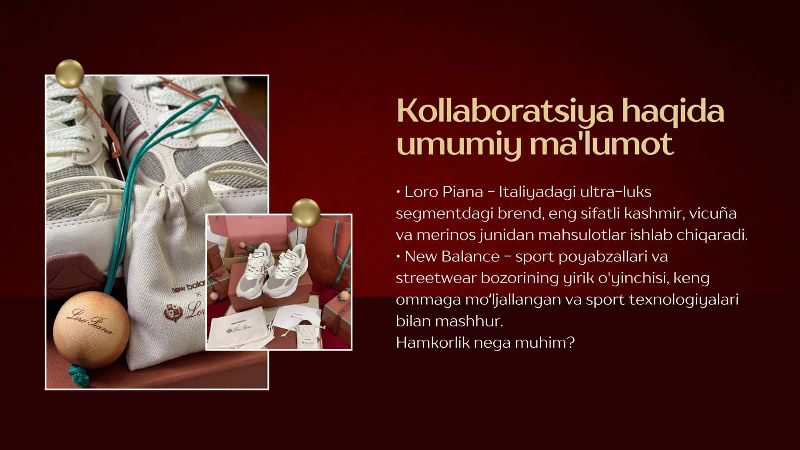 Loro Piana x New Balance kollaboratsiyasi 2