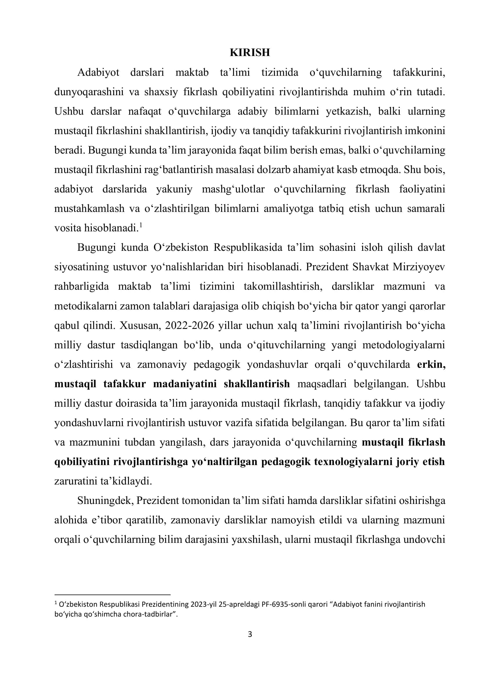 ADABIYOT DARSLARIDA YAKUNIY MASHG‘ULOT 2