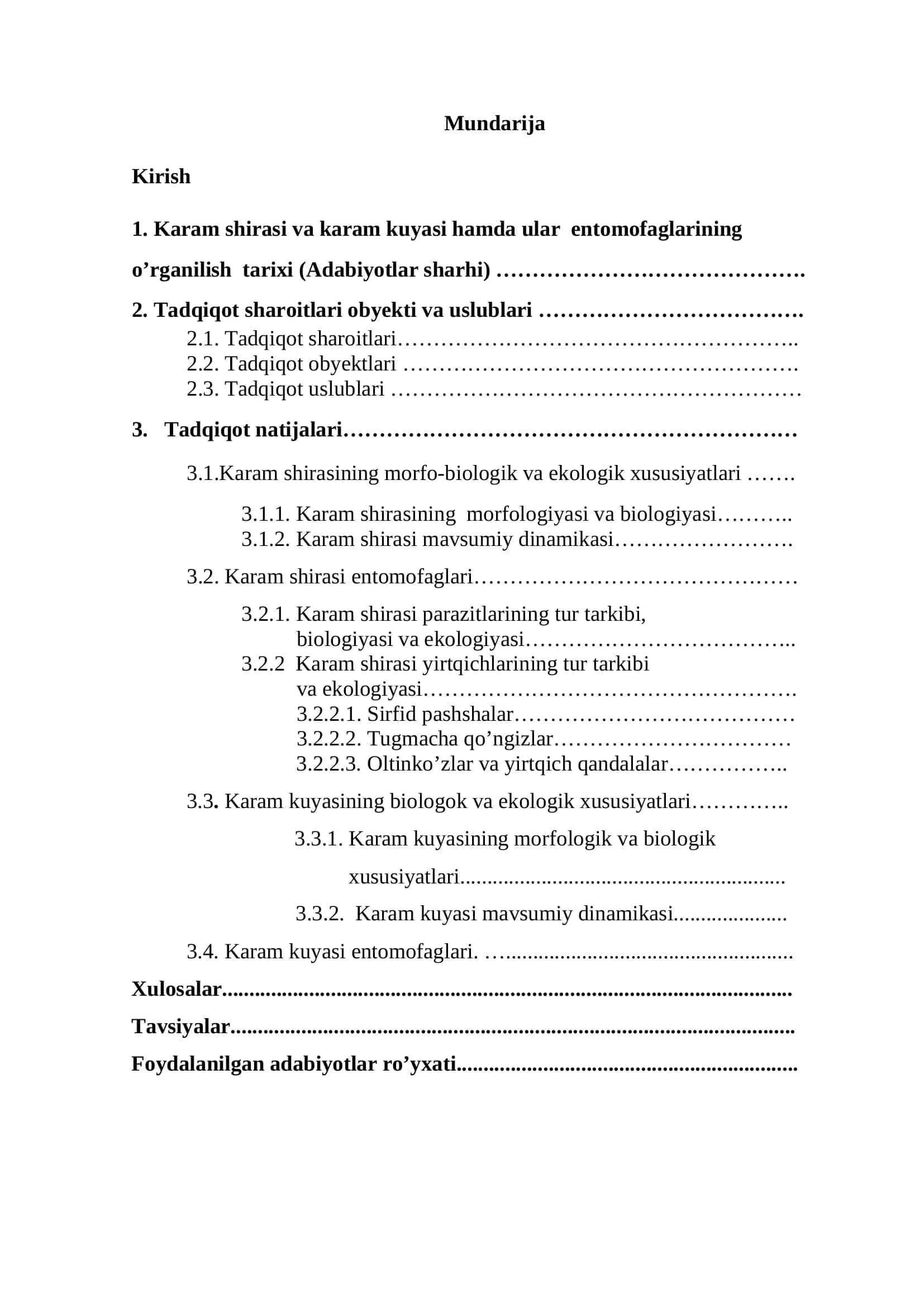 Karam shirasi ( Brevicoryne brassicae ) va karam kuyasi ( Plutella maculipennis ) ning bioekologiyasi va entomofaglari 2