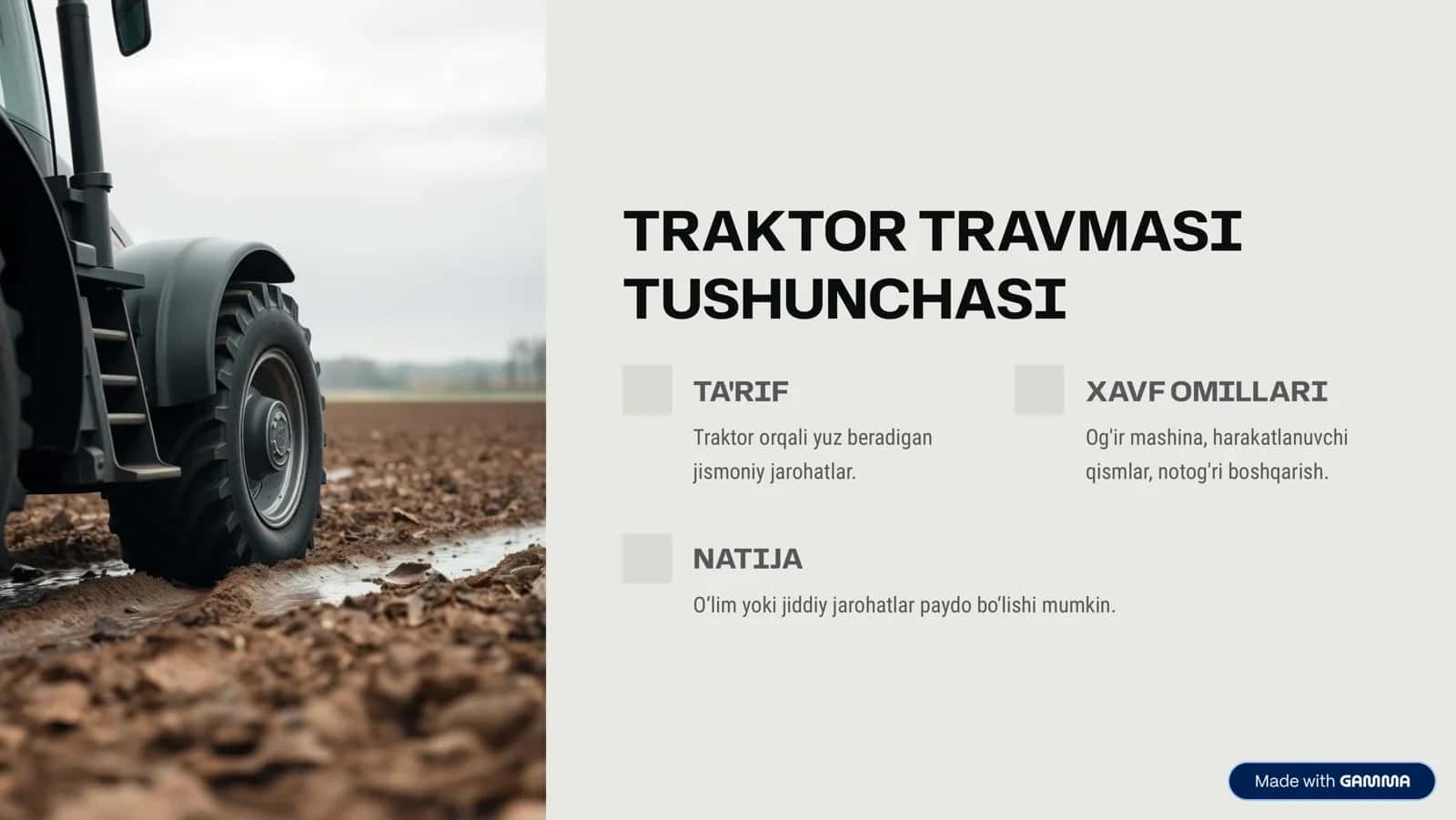 TRAKTOR TRAVMASI 2