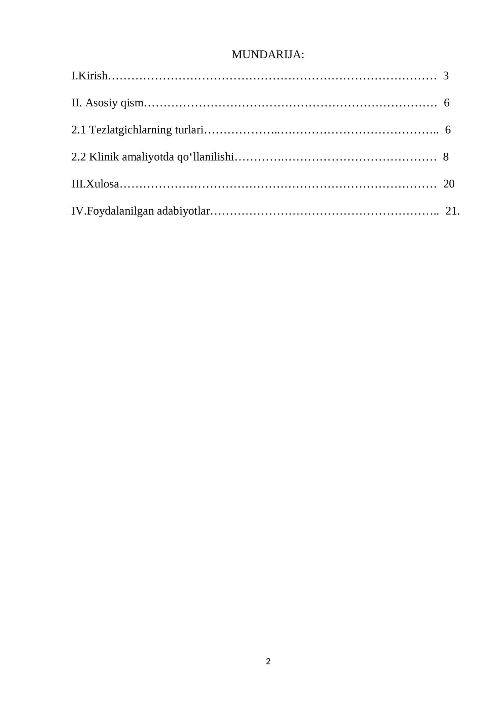 DAVOLASHDA QO‘LLANILADIGAN TEZLATGICHLAR VA ULARNING TURLARI 2