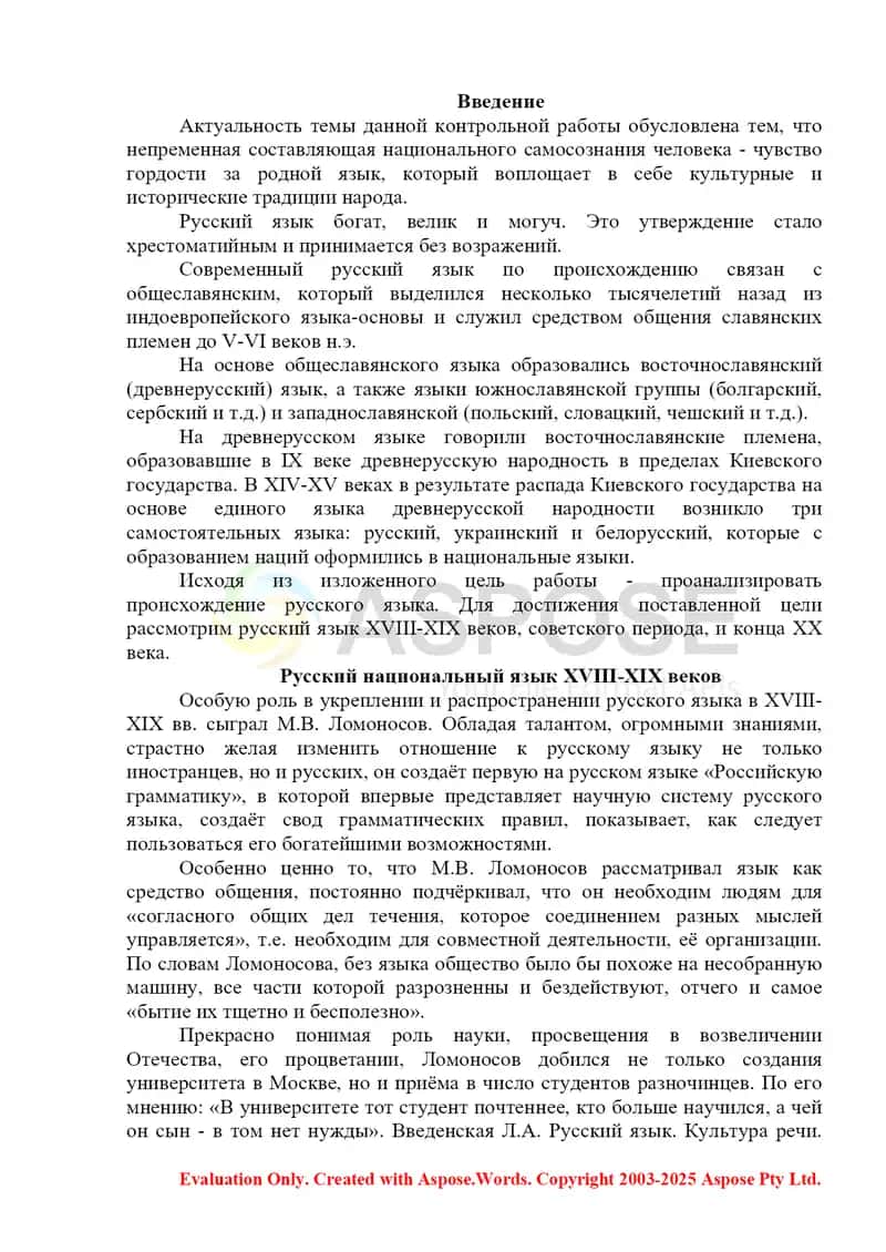 Значение трудов русских ученых в разработке вопросов истории русского языка 2