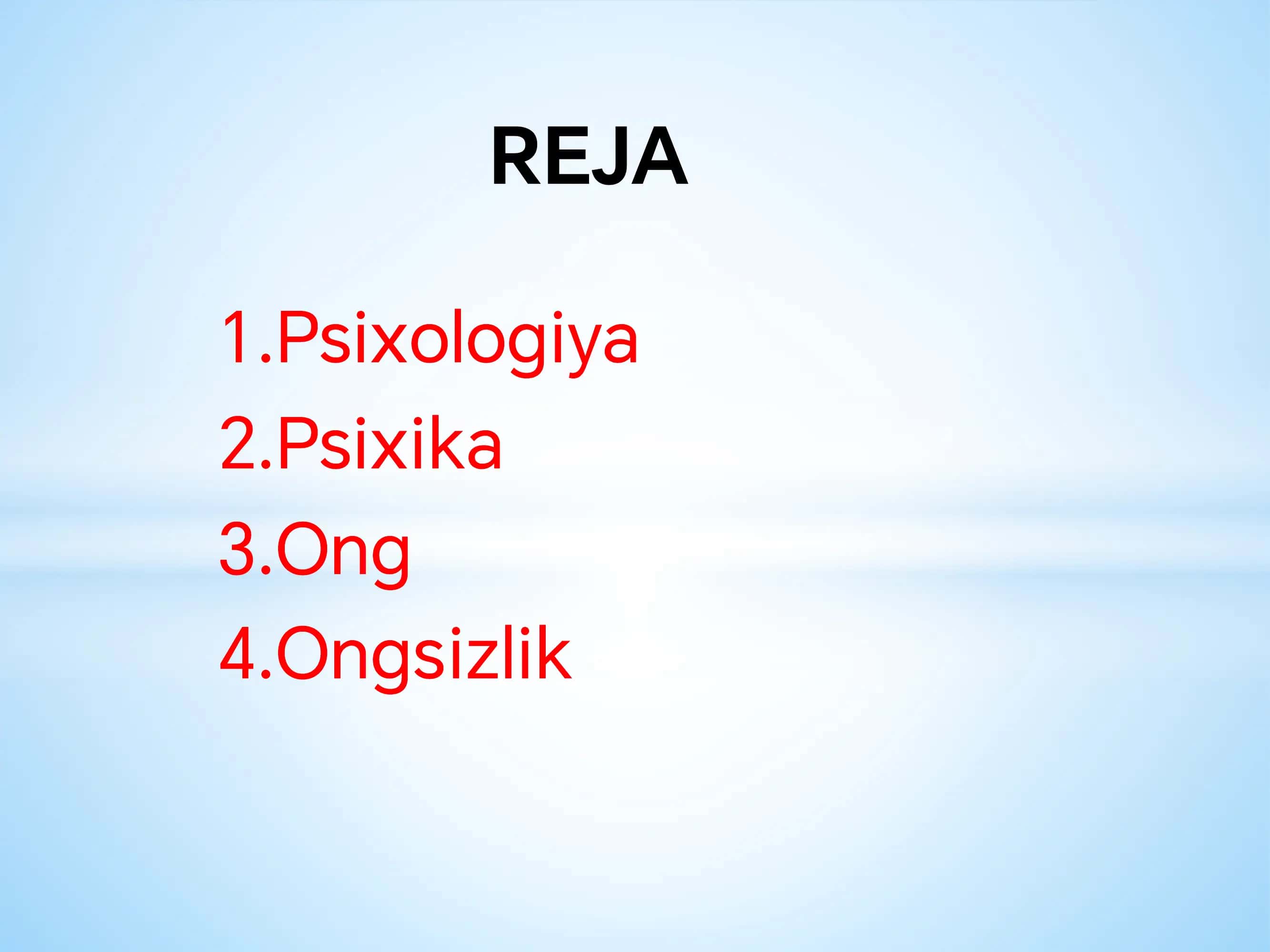 Psixika va ong 2