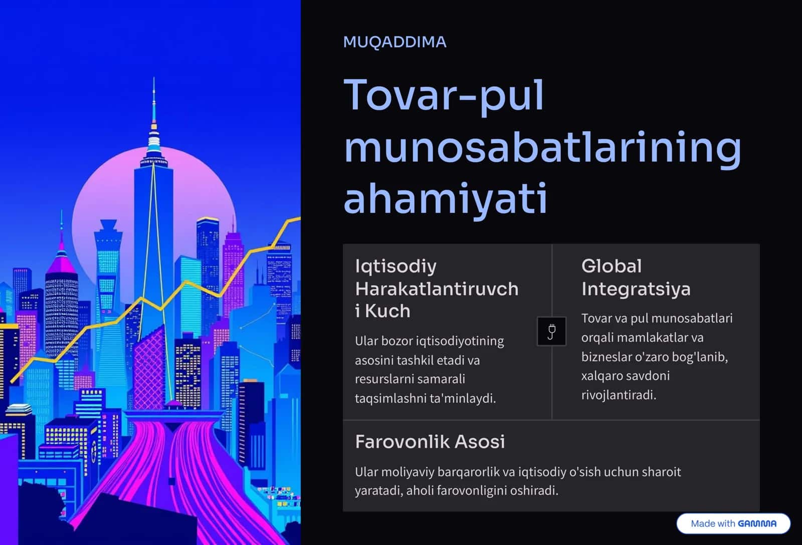 Tovar va pul munosabatlari 2