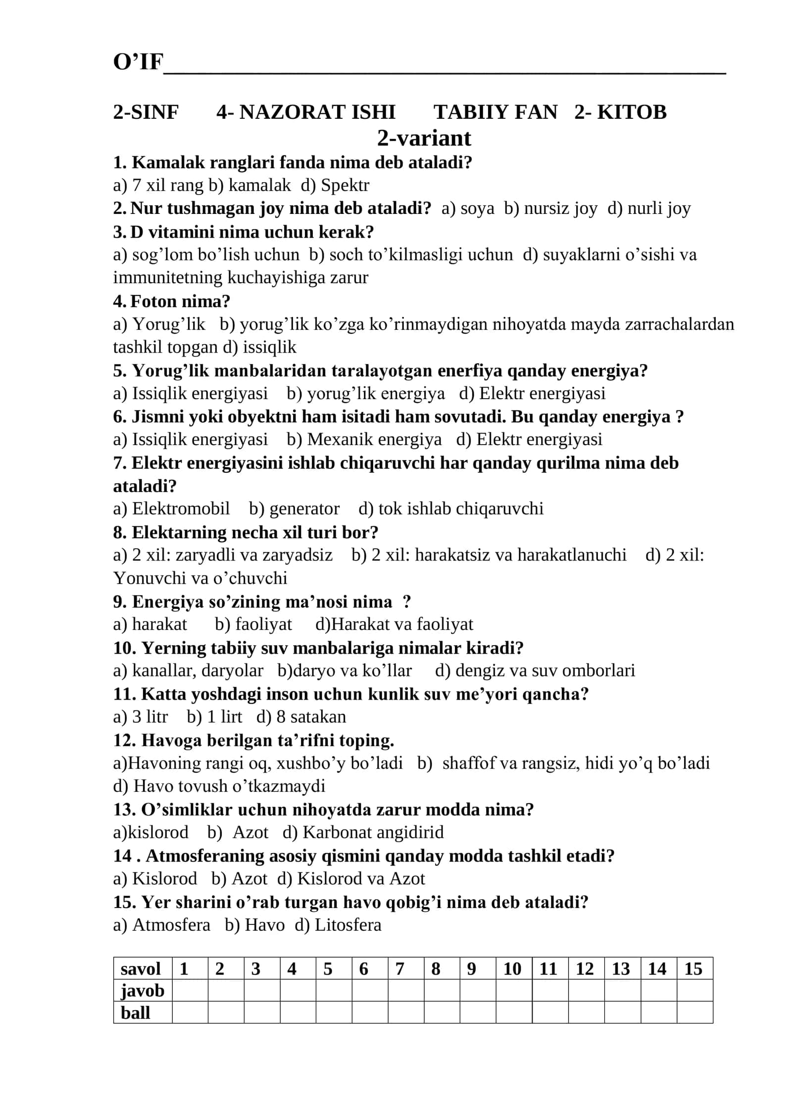 2-SINF 4- NAZORAT ISHI TABIIY FAN 2- KITOB 2