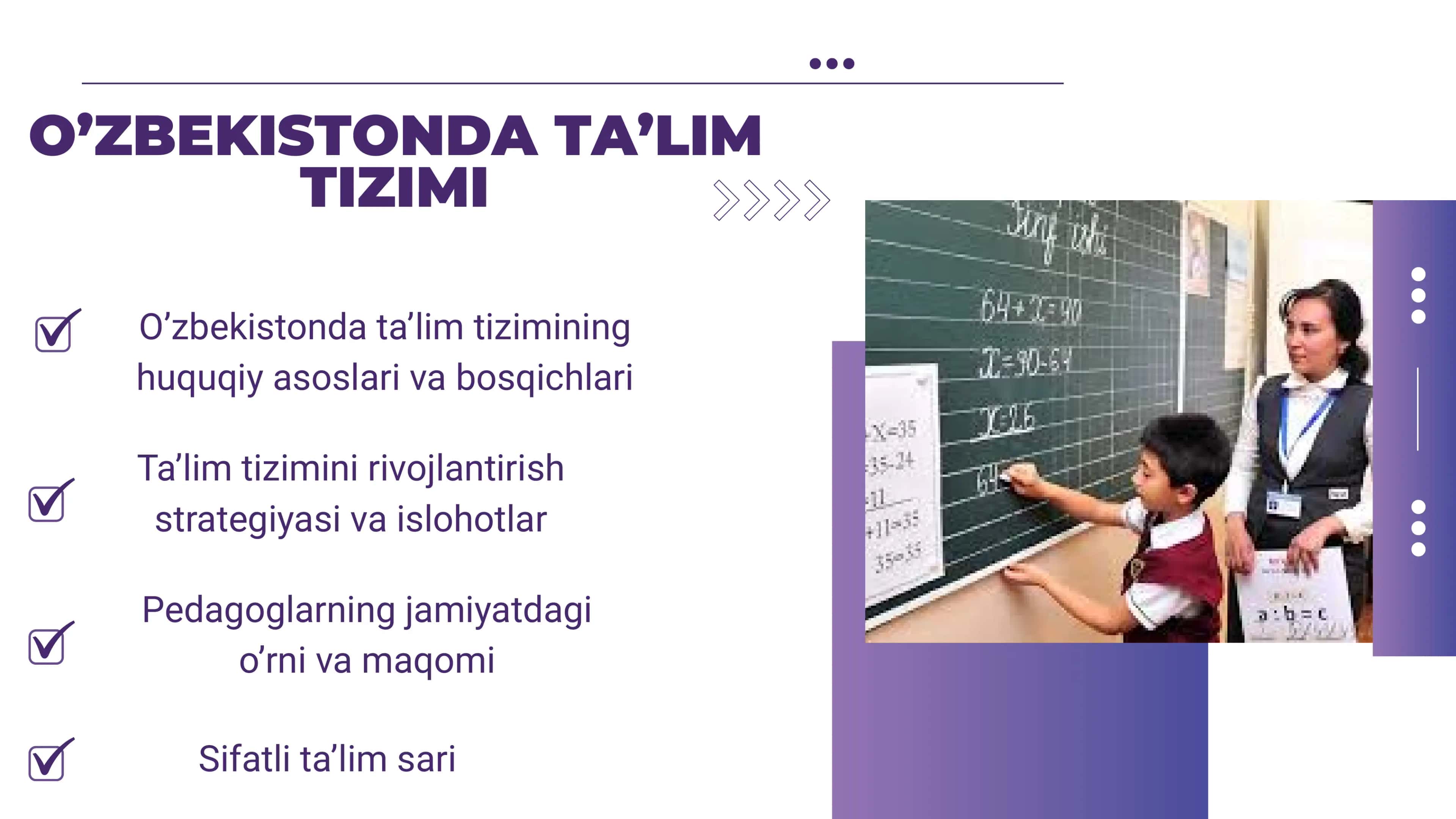 O’ZBEKISTONDA TA’LIM TIZIMI 2