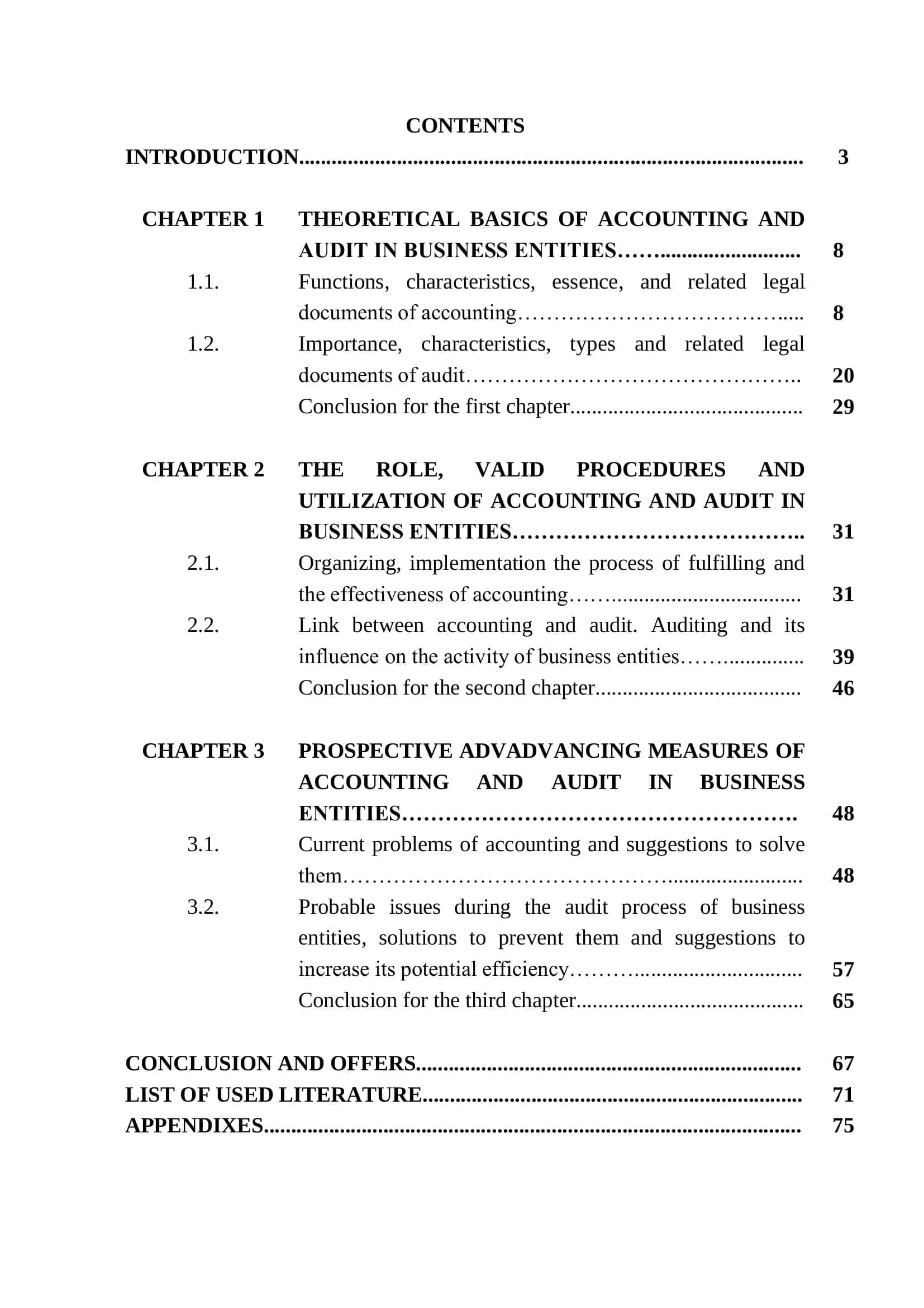 Accounting and Auditing of Business Entities 2
