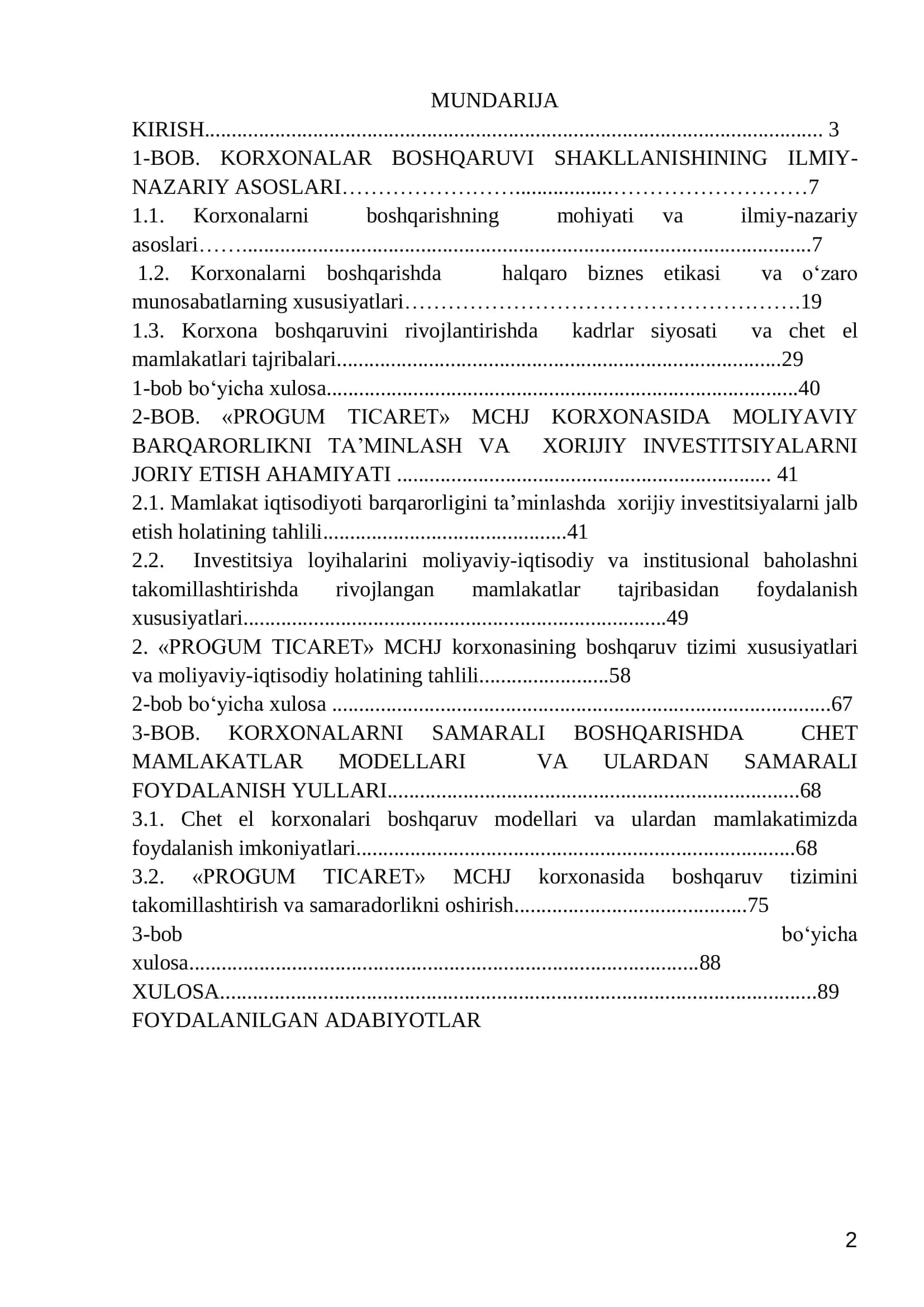 KORPORATIV BOSHQARUV MALAKAVIY ISHI 2
