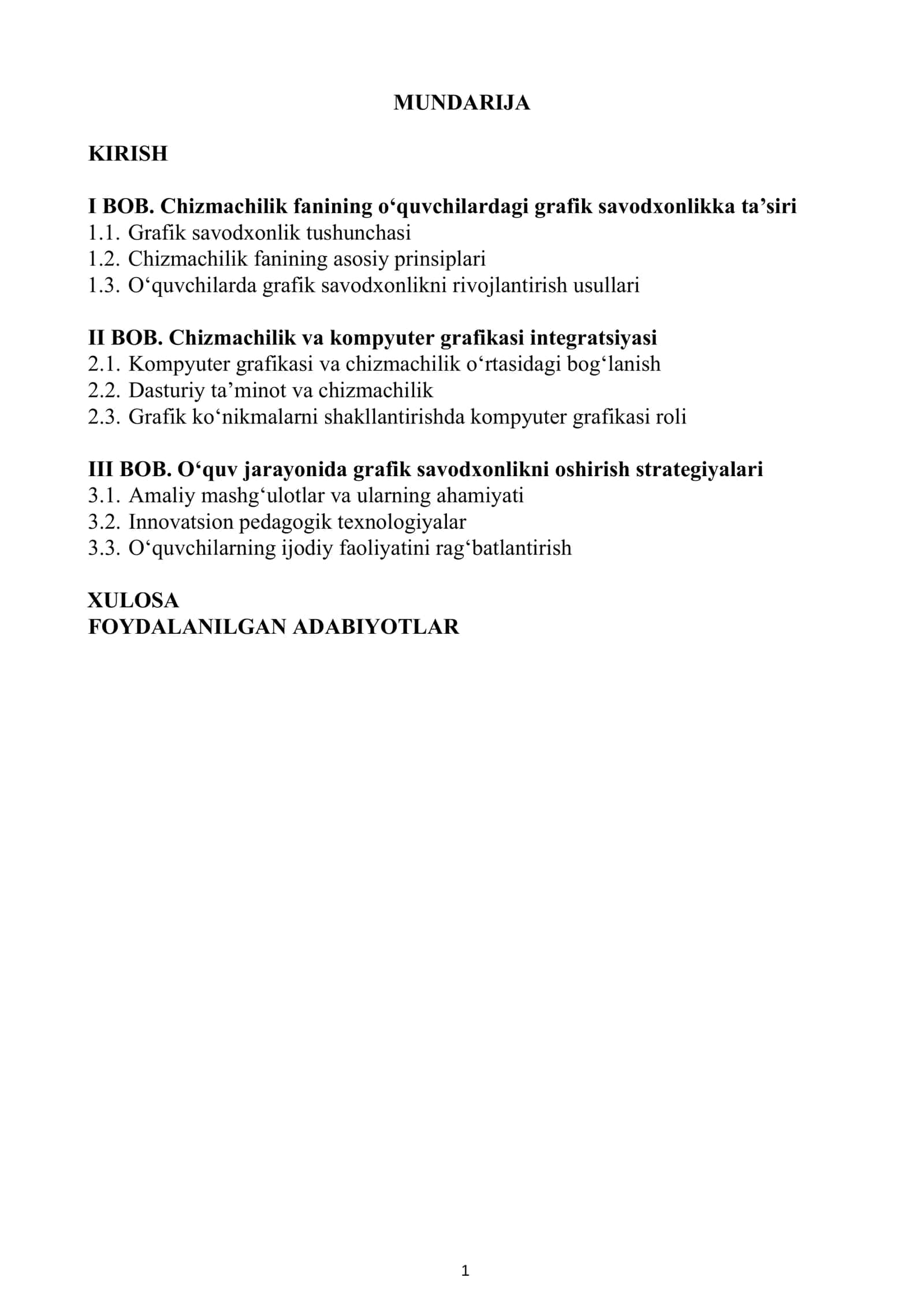 Chizmachilik va kompyuter grafikasi integratsiyasi 2