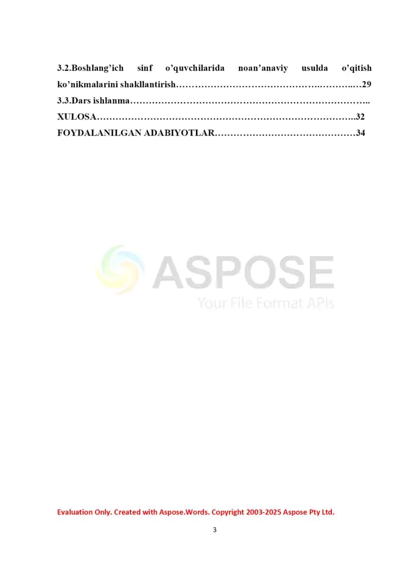Boshlang‘ich sinflarda matematika fanini noan’anaviy usulda o‘qitish (kurs ishi) 2