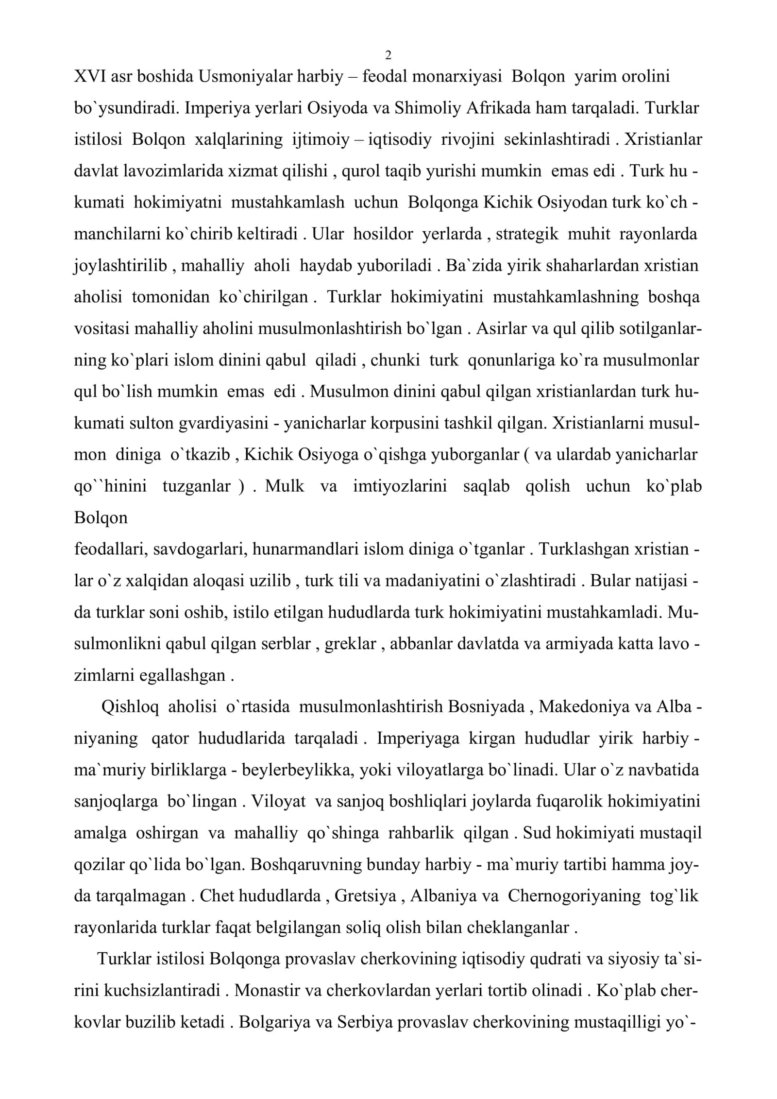XVI asr – XVII asrning boshlarida Usmoniylar imperiyasi 2