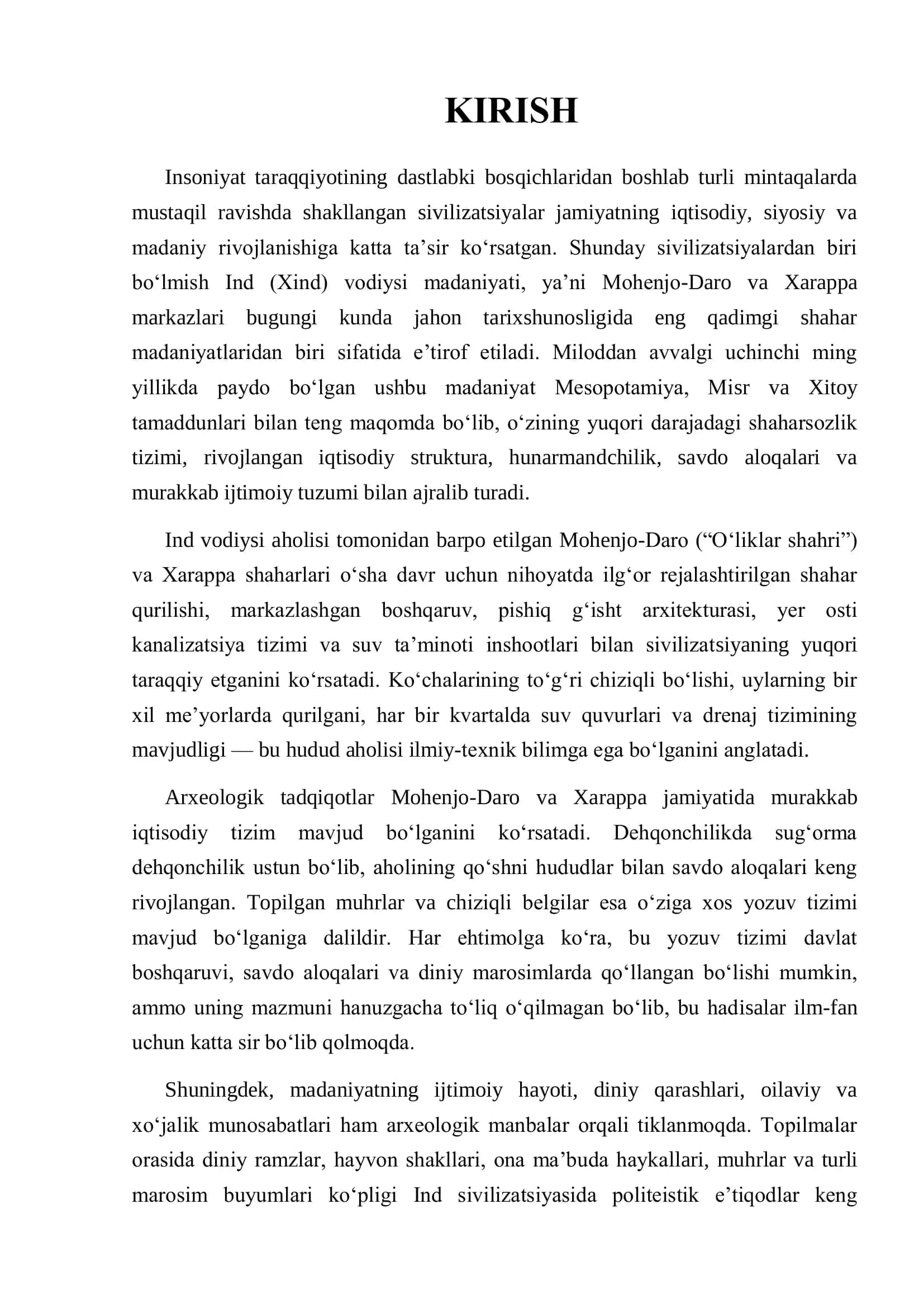Qadimgi Hindiston Iqtisodiyoti va Yodgorliklari 2