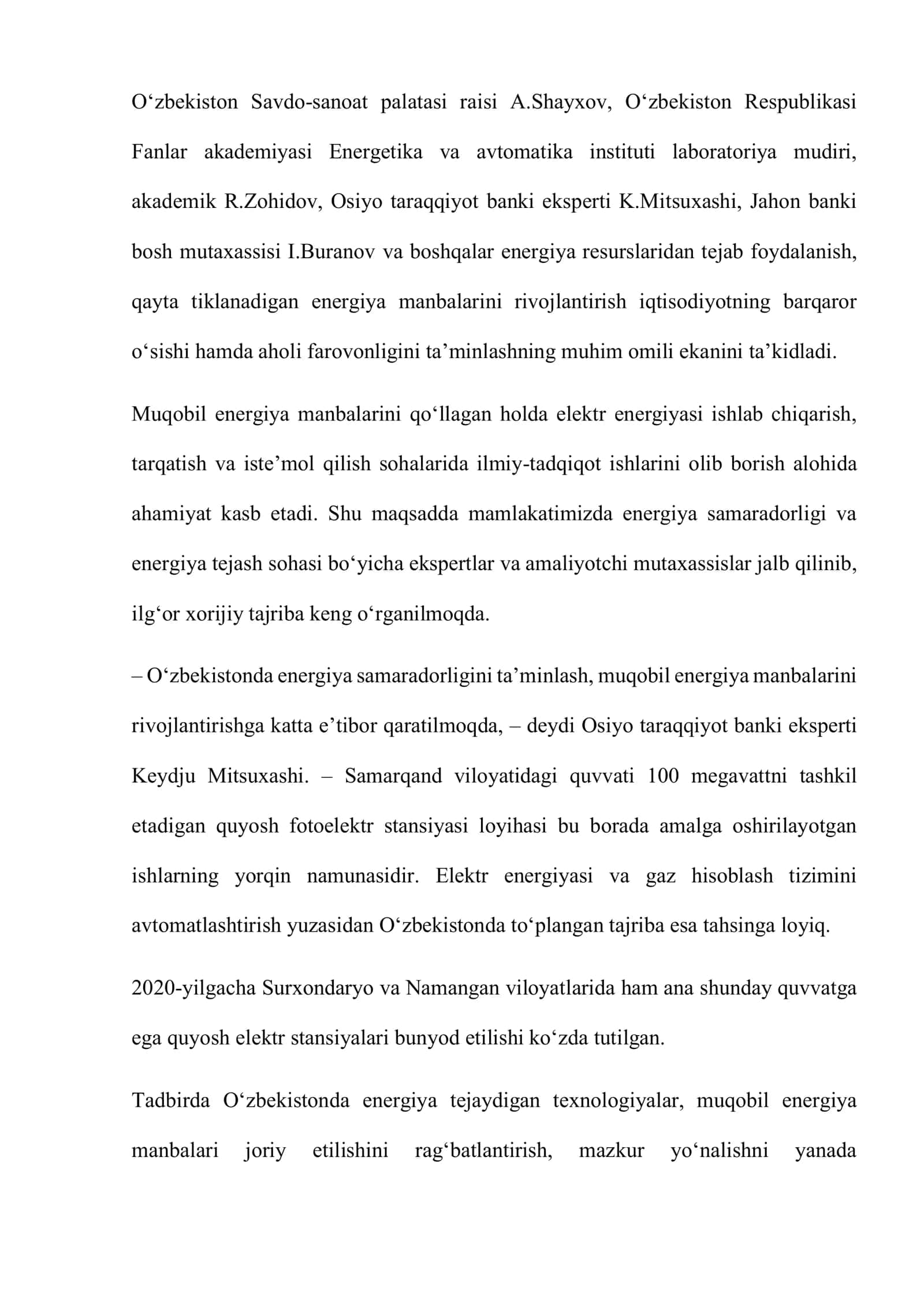 Energiya Tejamkor Zamonaviy Texnologiyalar Sanoat Va Xizmat Ko'rsatishi 2