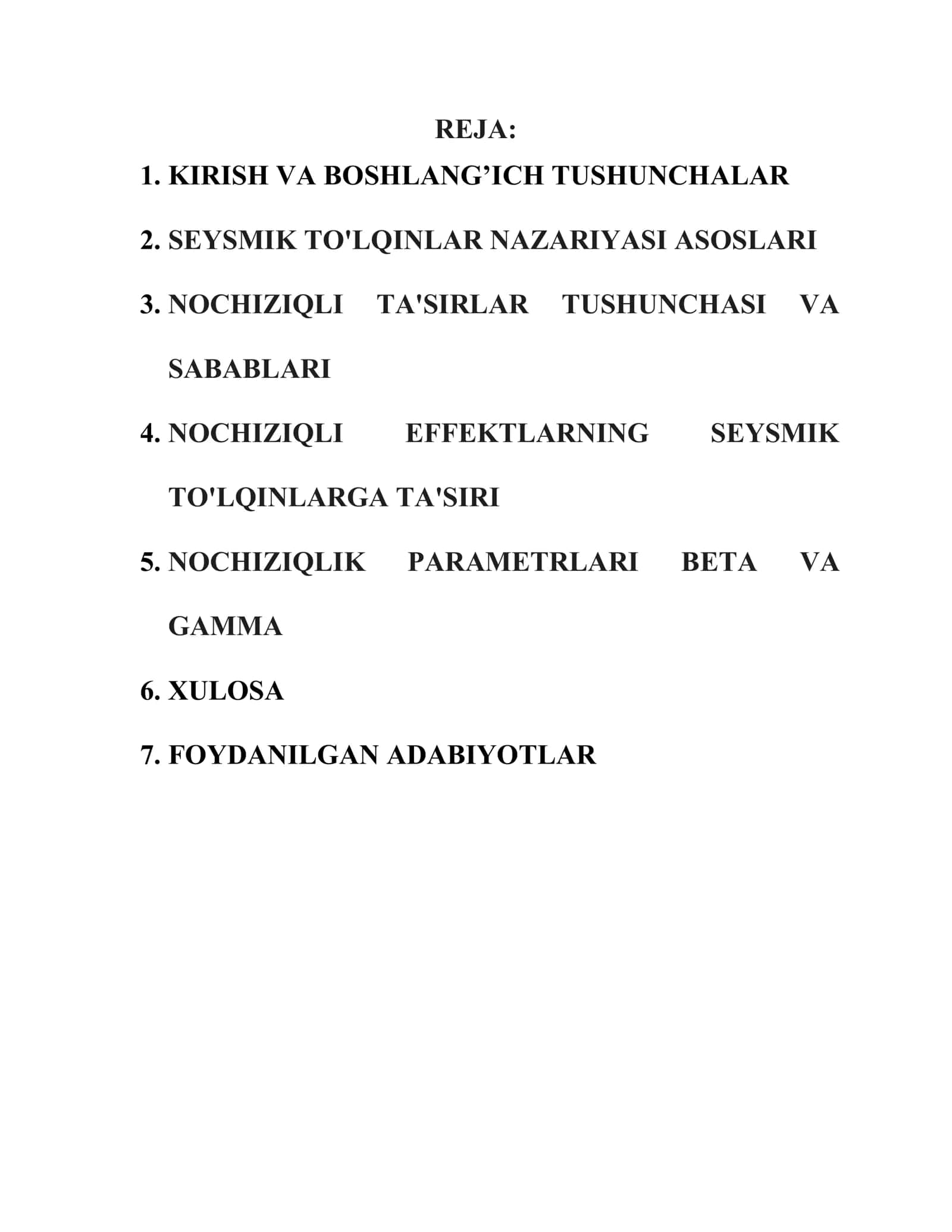 NOCHIZIQILI TEBRANISHLAR VA TO‘LQINLAR NAZARIYASI 2