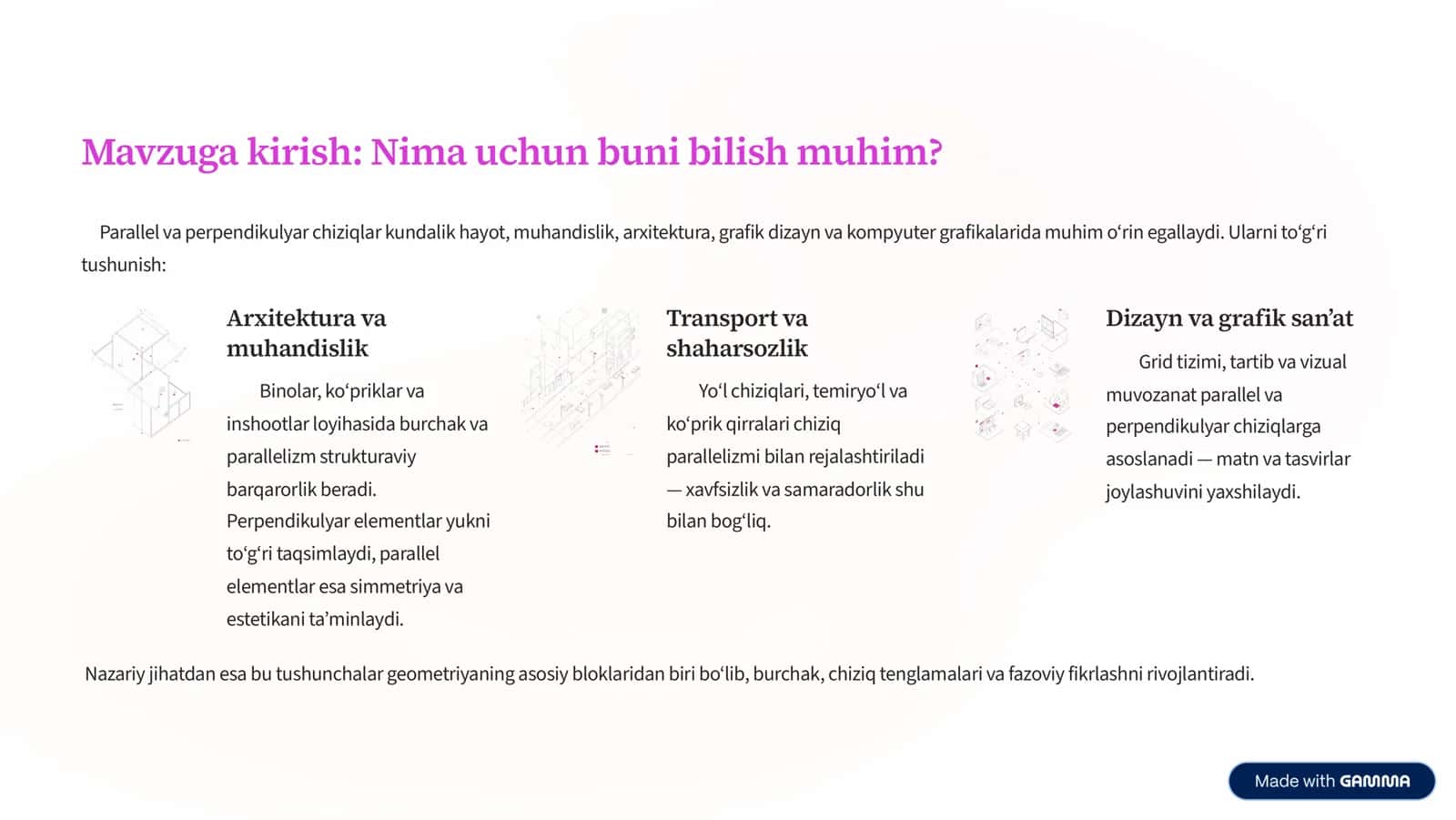 Parallel va Perpendikulyar Chiziqlar: Asosiy Tushunchalar 2