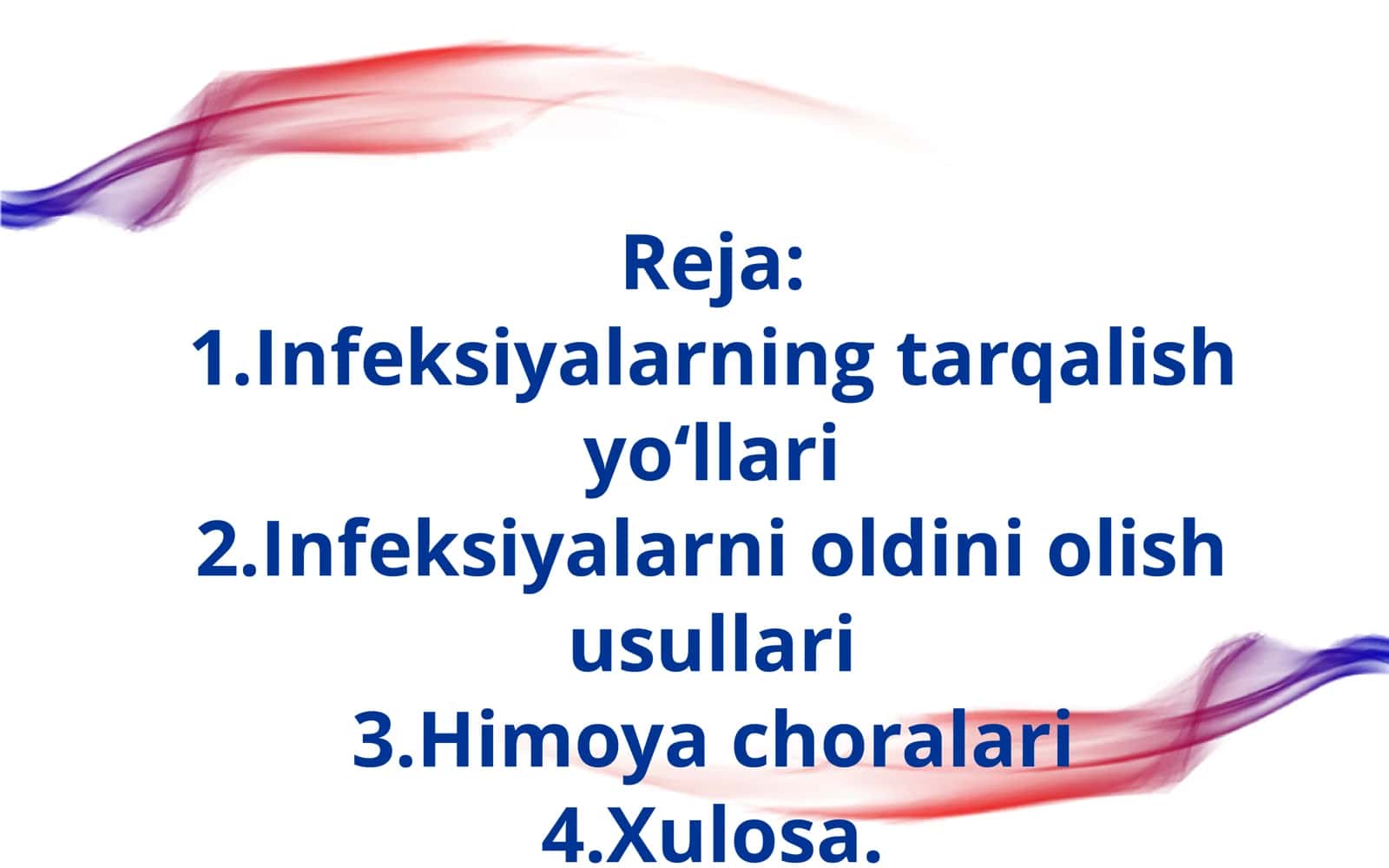 Infeksiya tarqalish yoʻllari va ularni oldini olish chora tadbirlari 2