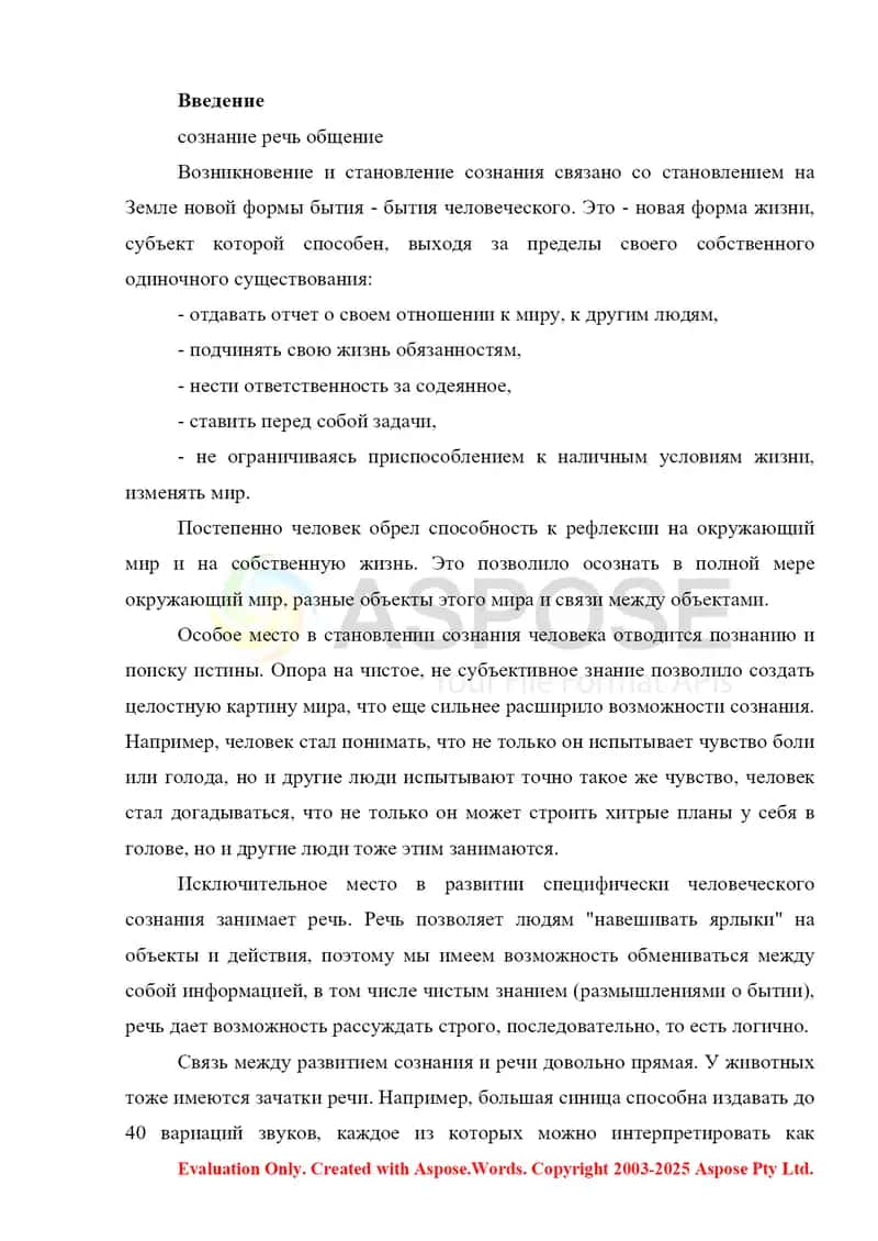 Сознание и Речь. 2